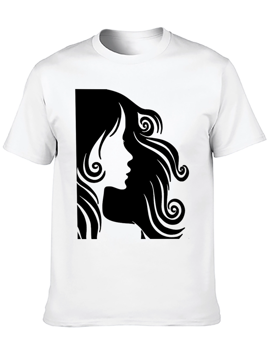 Silhouette Hairstyle T-Shirt - Modern Graphic Tee