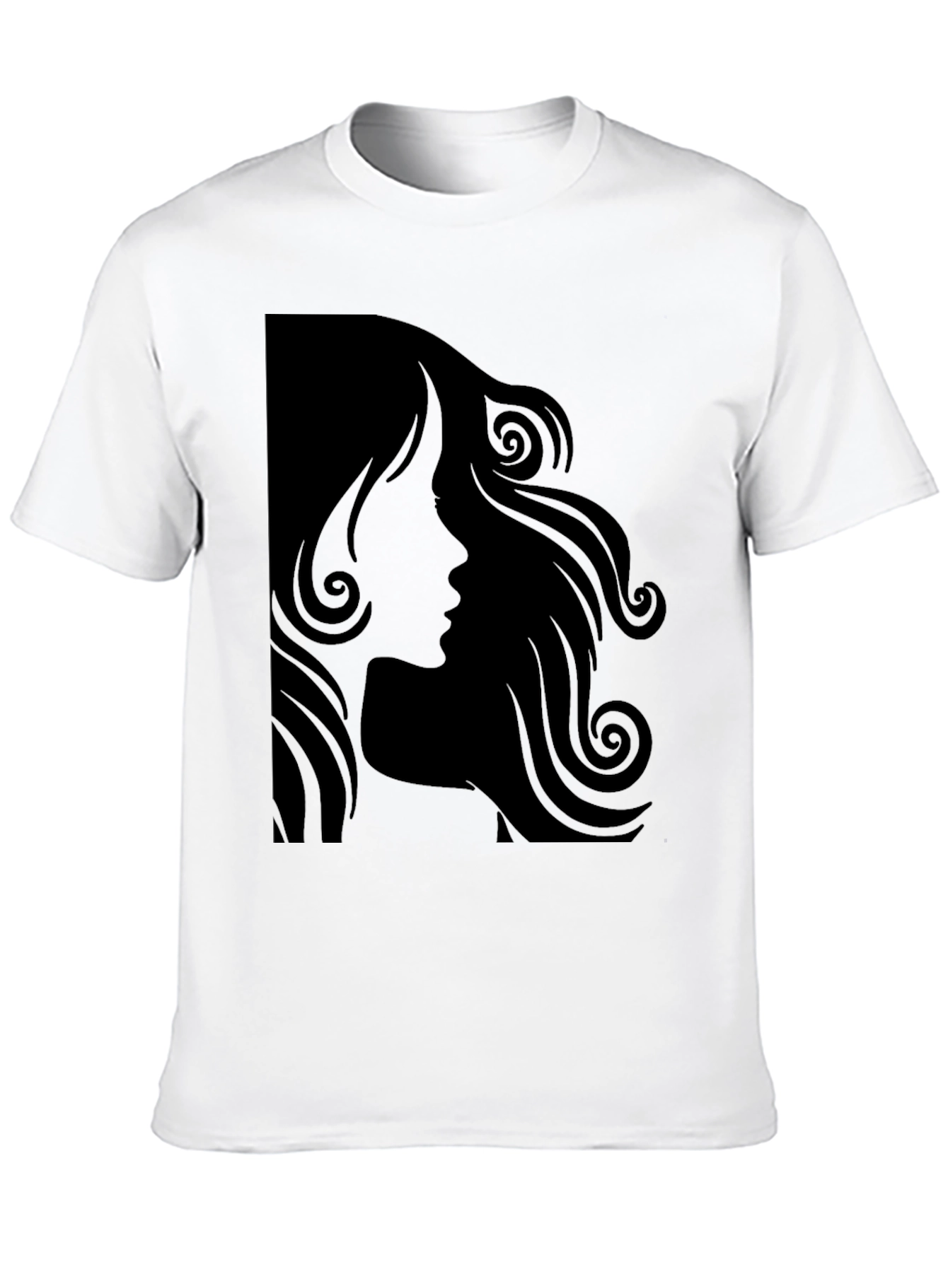 Silhouette Hairstyle T-Shirt - Modern Graphic Tee