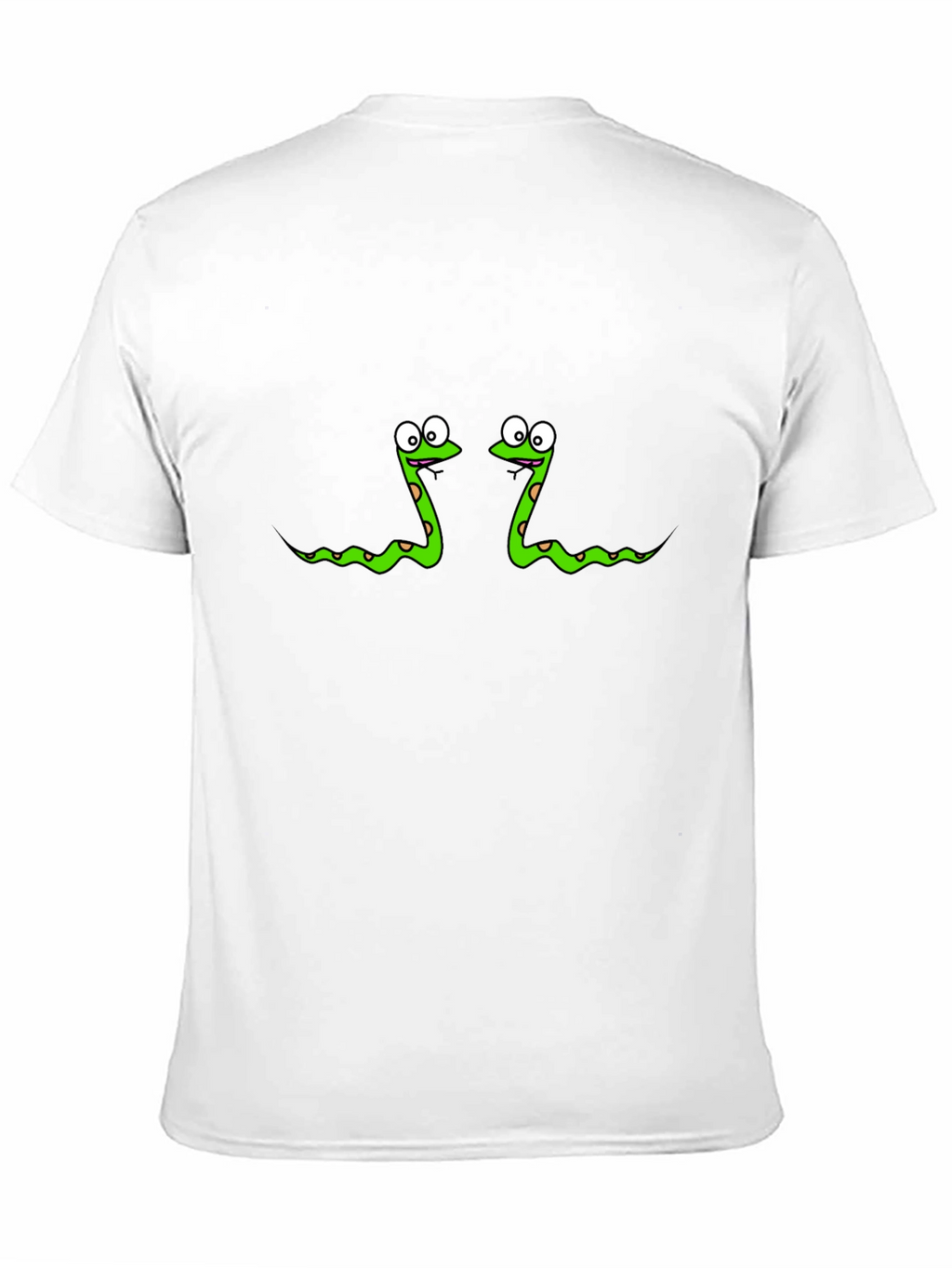 Funny Snake Print Black T-Shirt