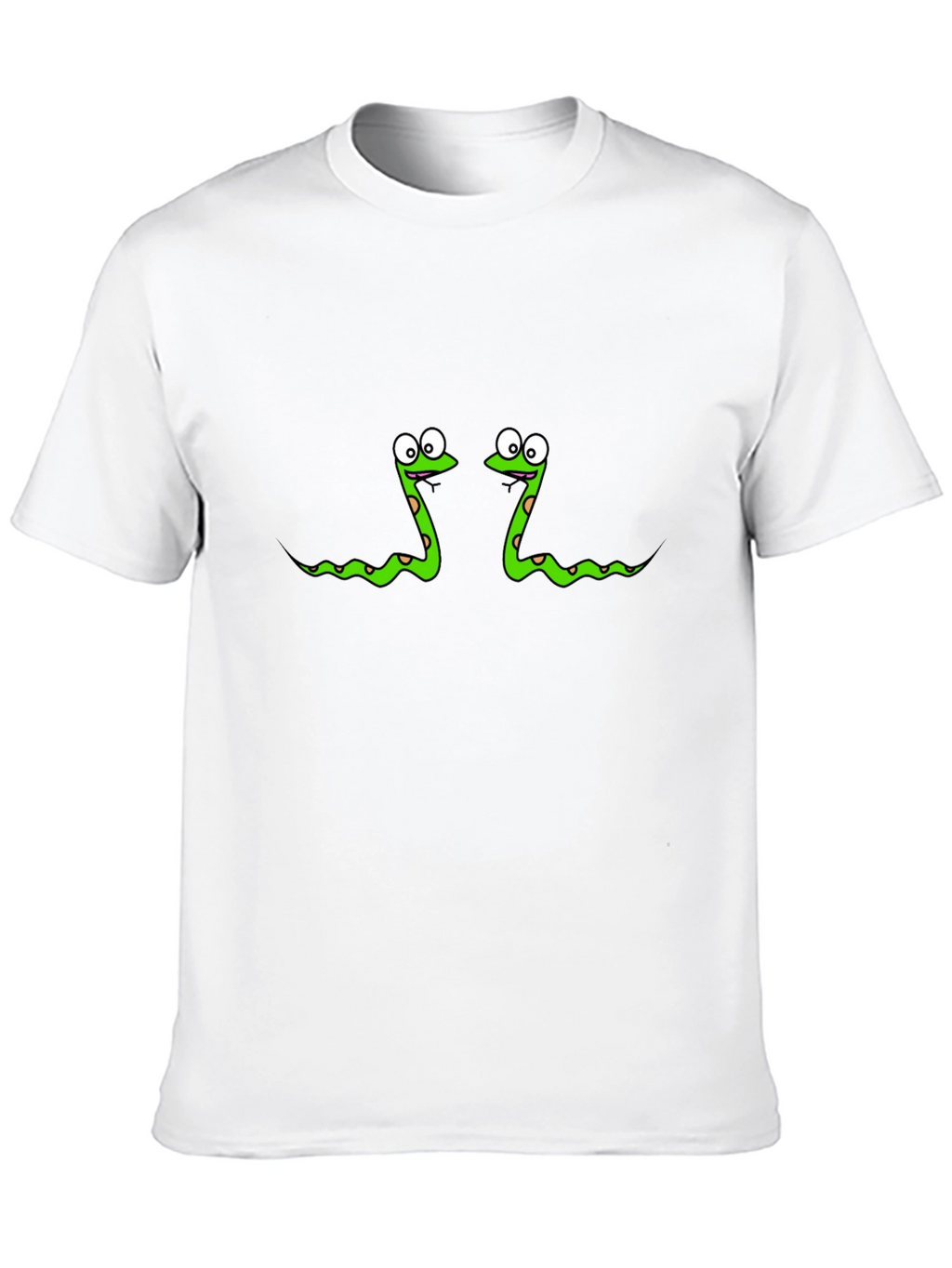Funny Snake Print Black T-Shirt
