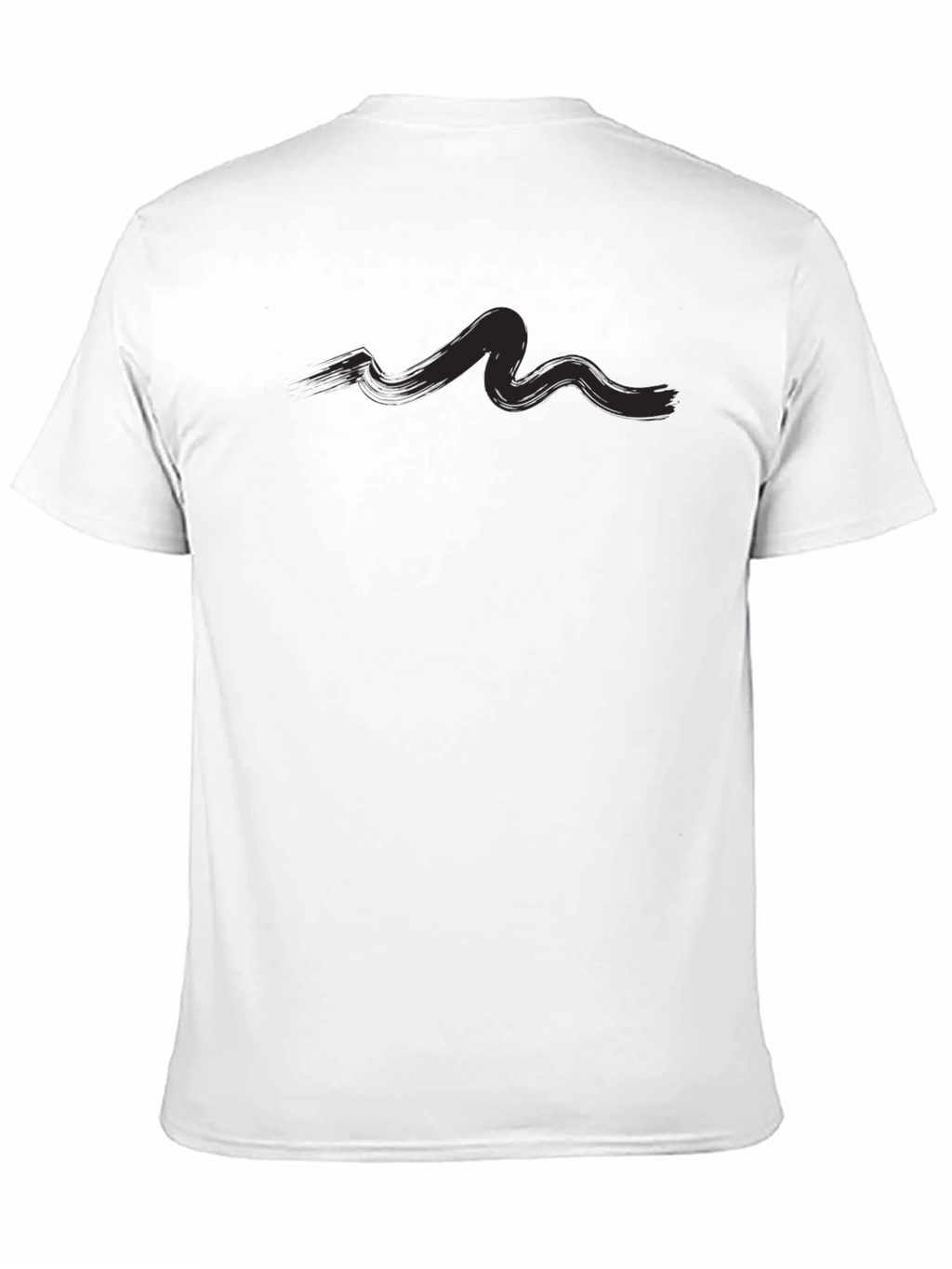 Mens Casual Black Graphic Tee Shirt