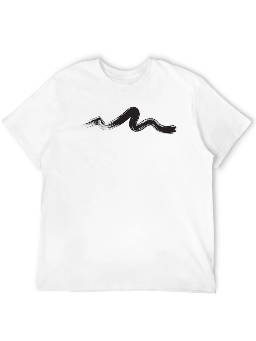 Mens Casual Black Graphic Tee Shirt