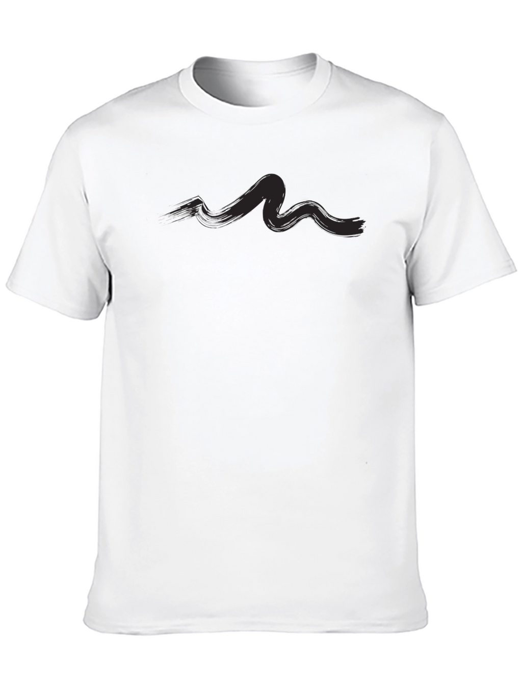 Mens Casual Black Graphic Tee Shirt