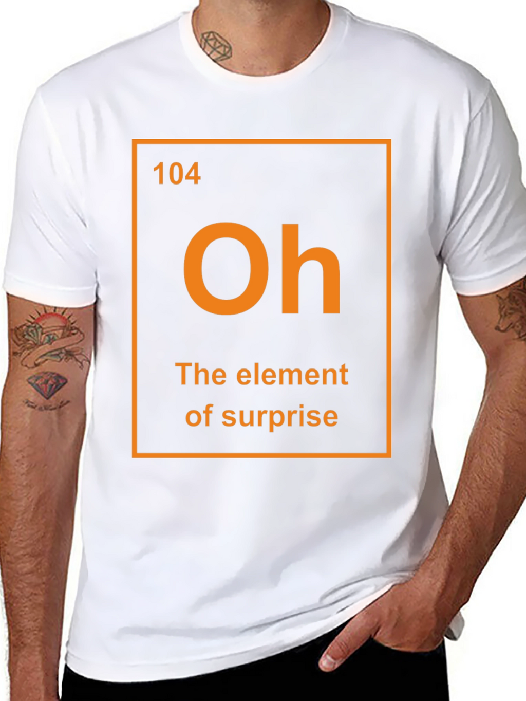 Element of Surprise Graphic T-Shirt Funny Science Tee