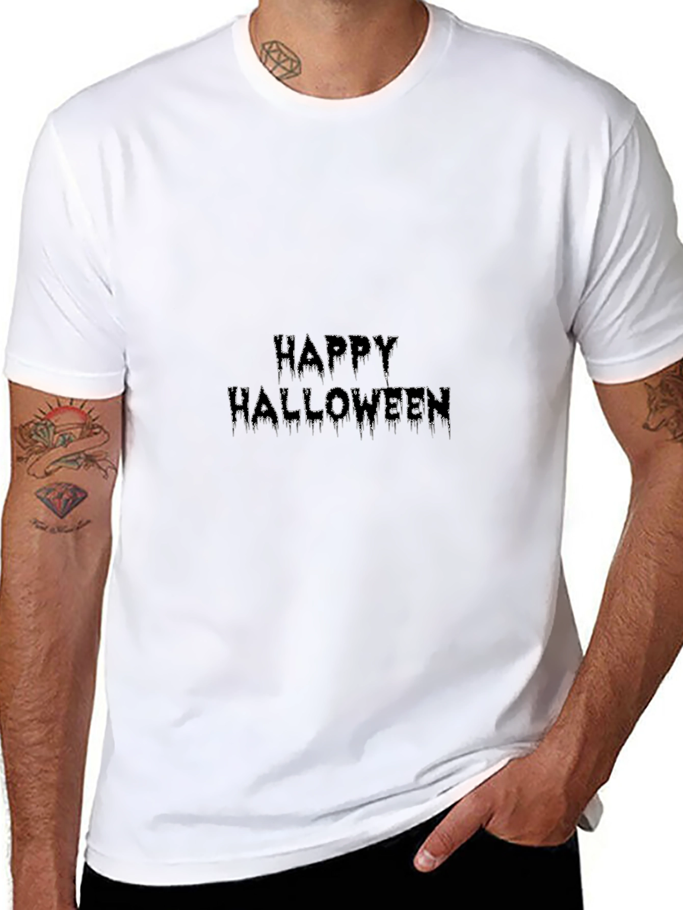 Happy Halloween Black T-Shirt