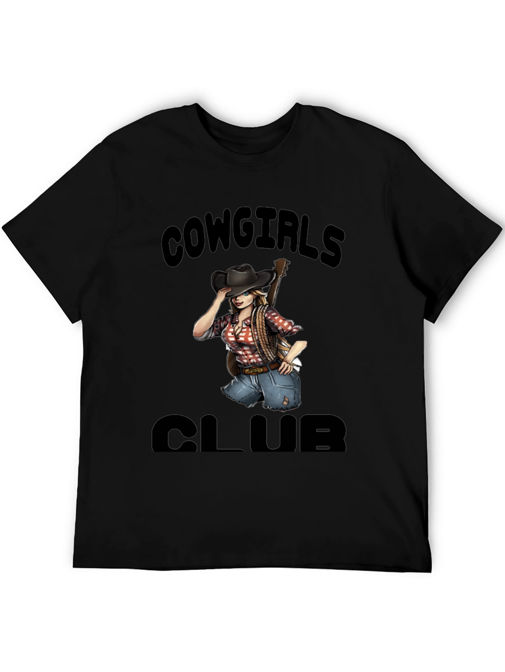 Cowgirls Club Black Graphic Tee