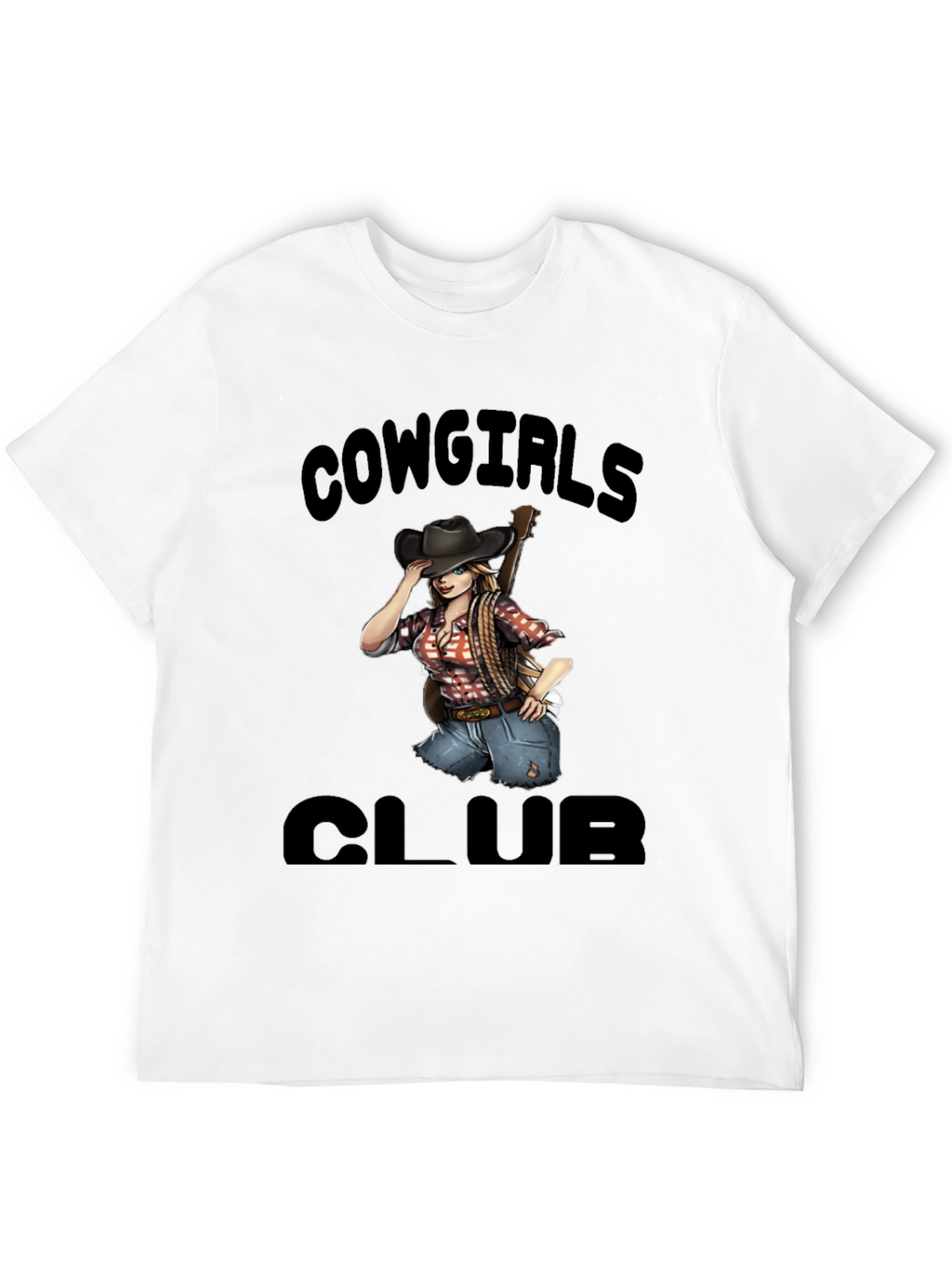 Cowgirls Club Black Graphic Tee
