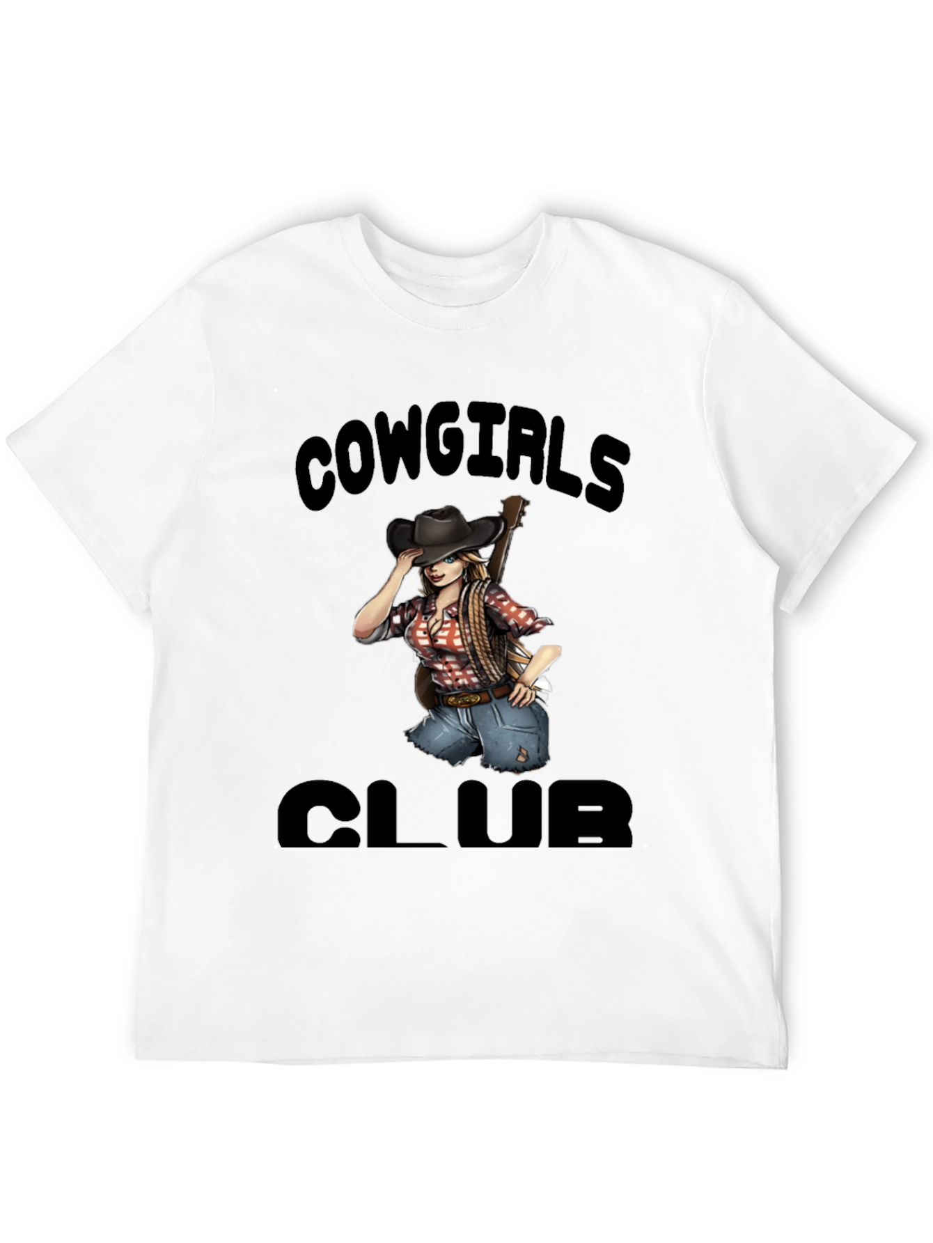 Cowgirls Club Black Graphic Tee