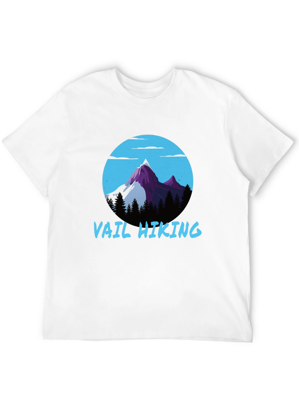 Vail Hiking Graphic Tee - Black Mountain Design T-Shirt