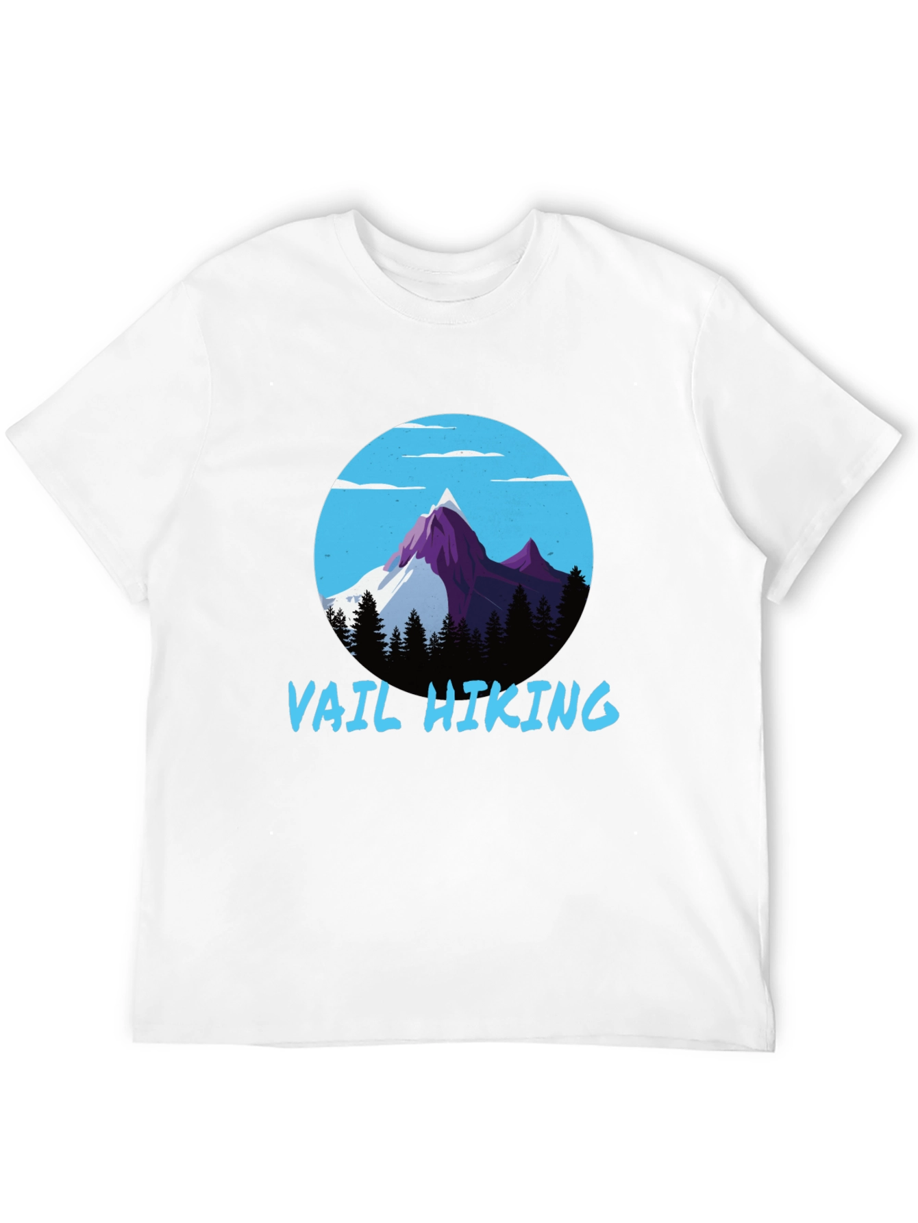 Vail Hiking Graphic Tee - Black Mountain Design T-Shirt