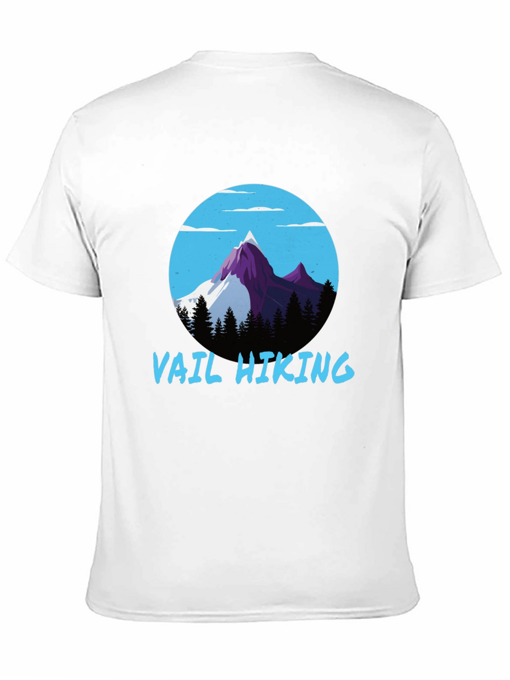 Vail Hiking Graphic Tee - Black Mountain Design T-Shirt