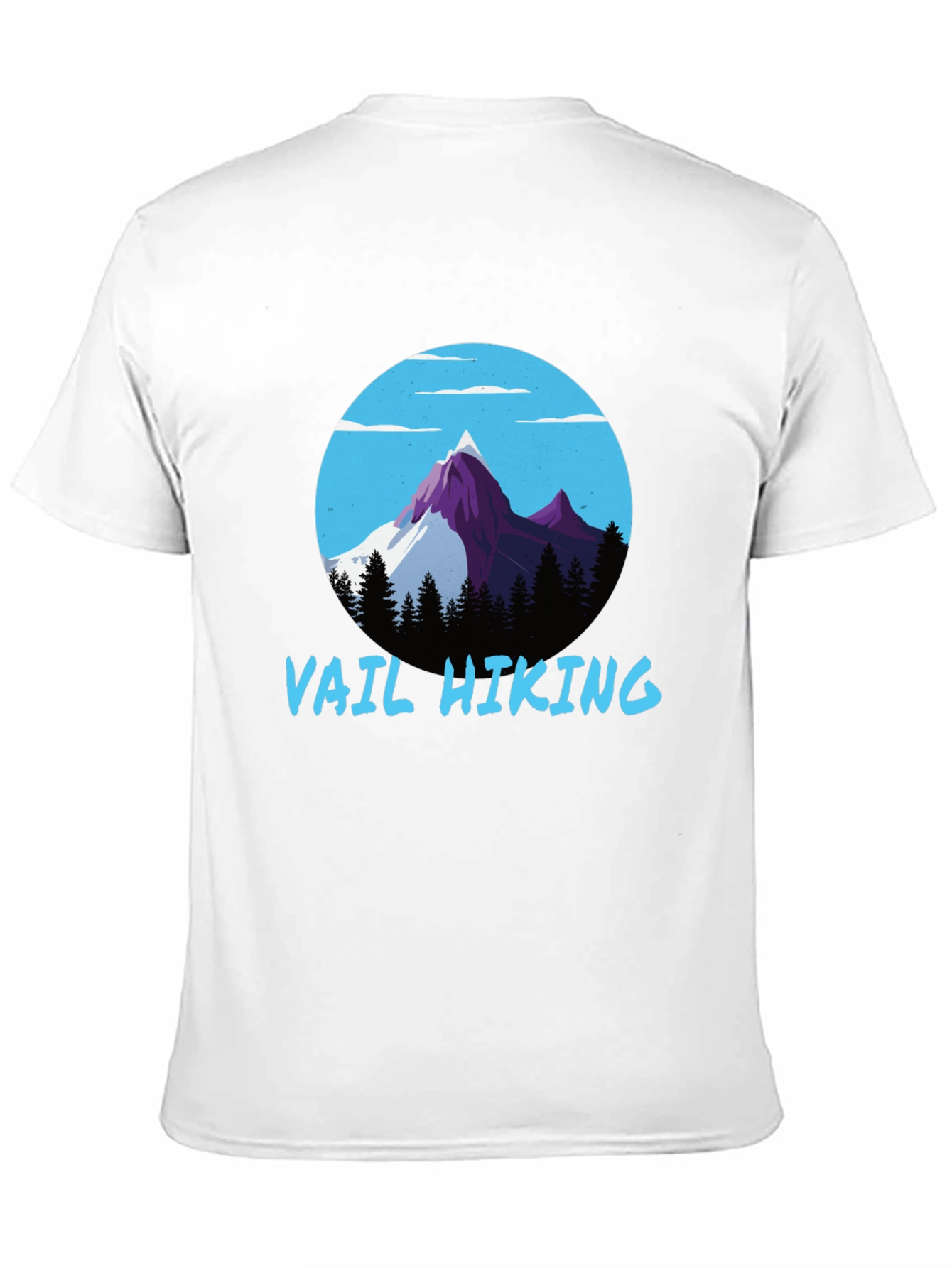 Vail Hiking Graphic Tee - Black Mountain Design T-Shirt