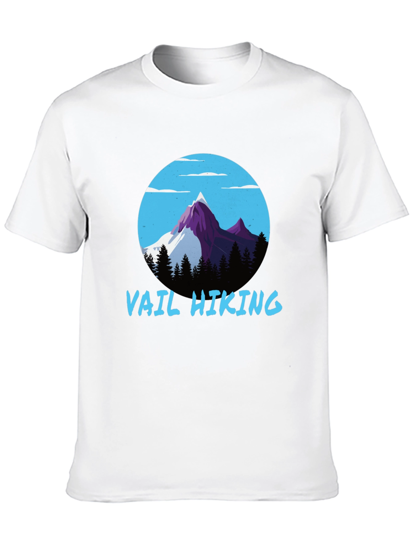 Vail Hiking Graphic Tee - Black Mountain Design T-Shirt