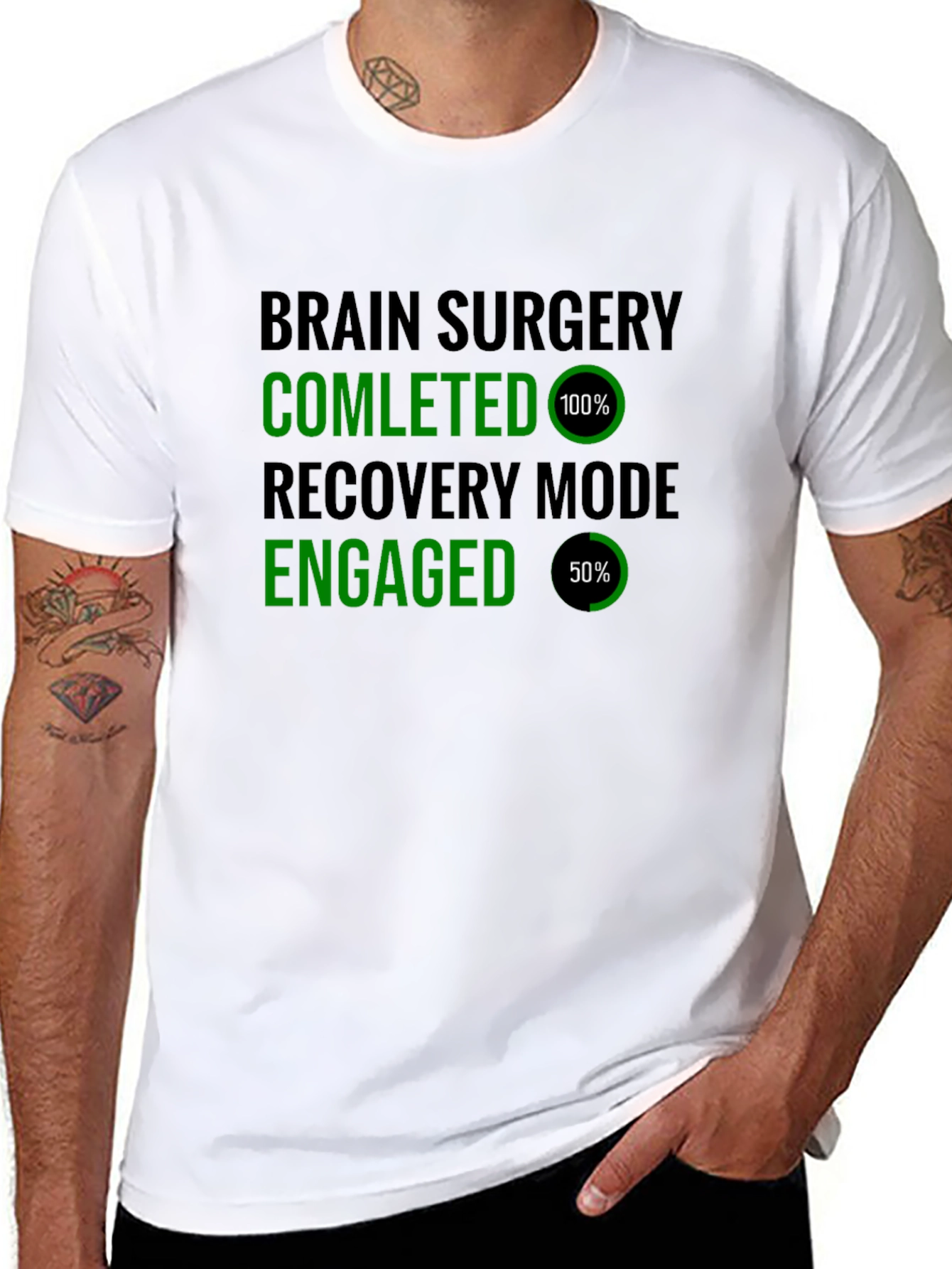 Brain Surgery Recovery Mode T-Shirt Funny