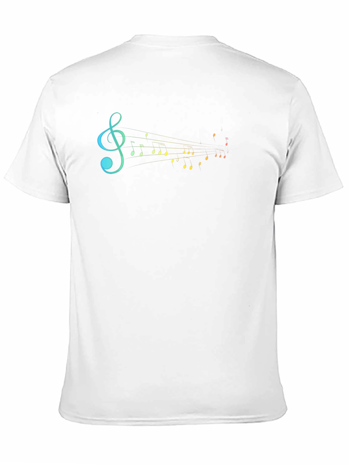 Musical Notes Graphic Tee - Stylish Black T-Shirt