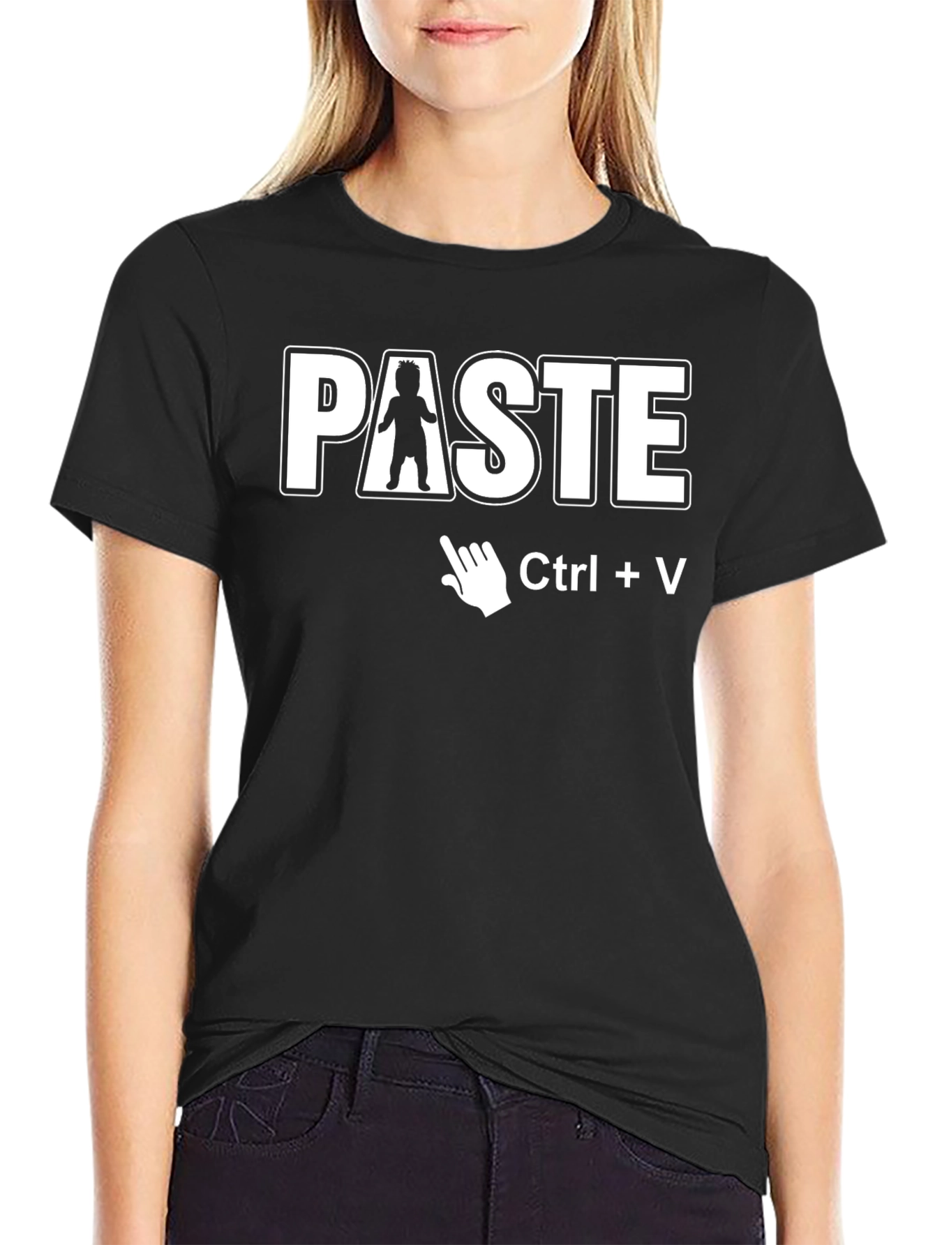 Ctrl+V Paste Funny Graphic T-Shirt