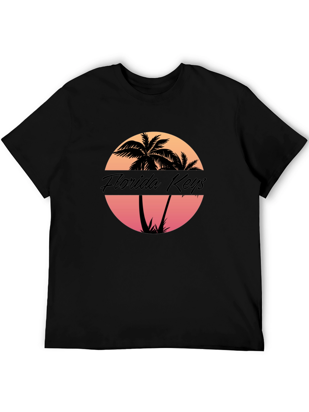 Florida Keys Palm Tree Sunset Graphic T-Shirt