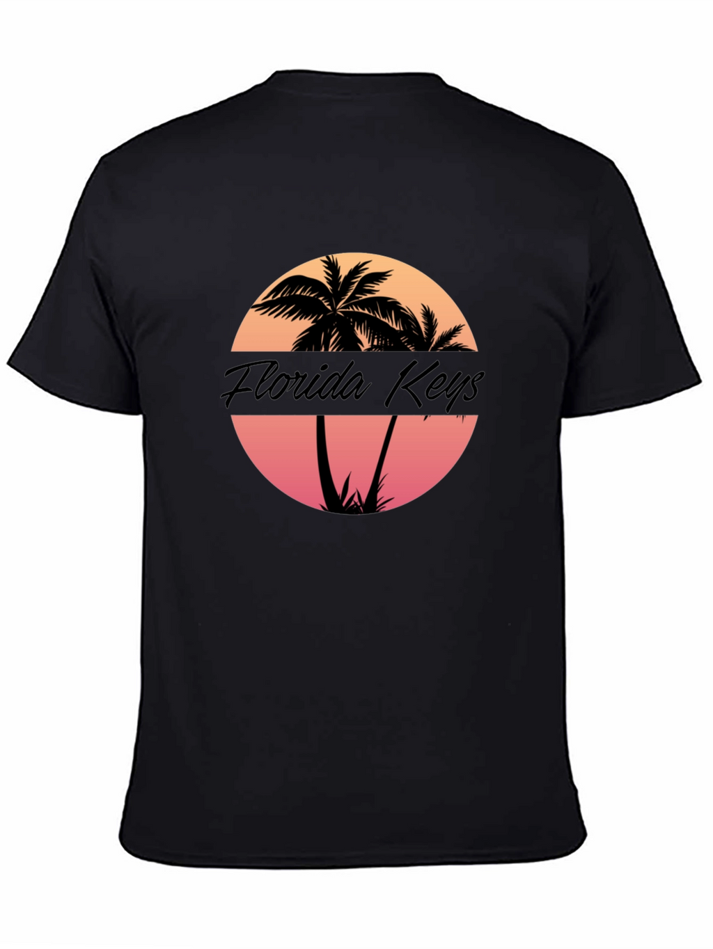 Florida Keys Palm Tree Sunset Graphic T-Shirt