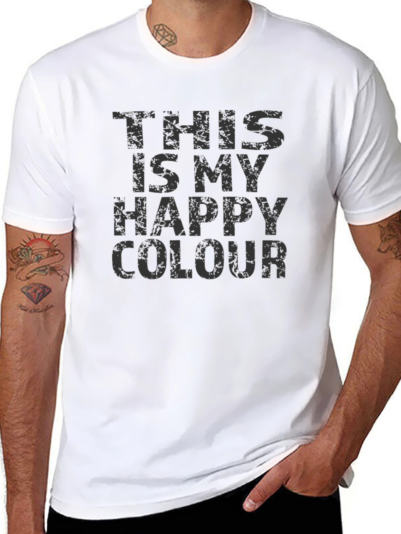 This Is My Happy Colour T-Shirt -  Stylish Graphic Tee