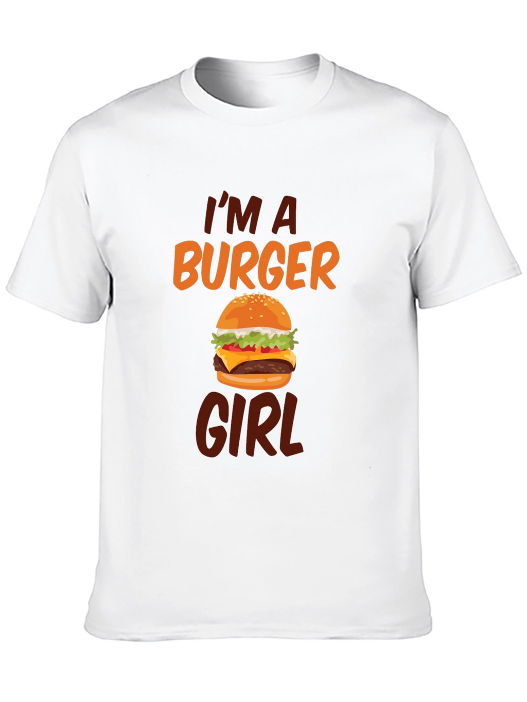 Im A Burger Girl Black T-Shirt