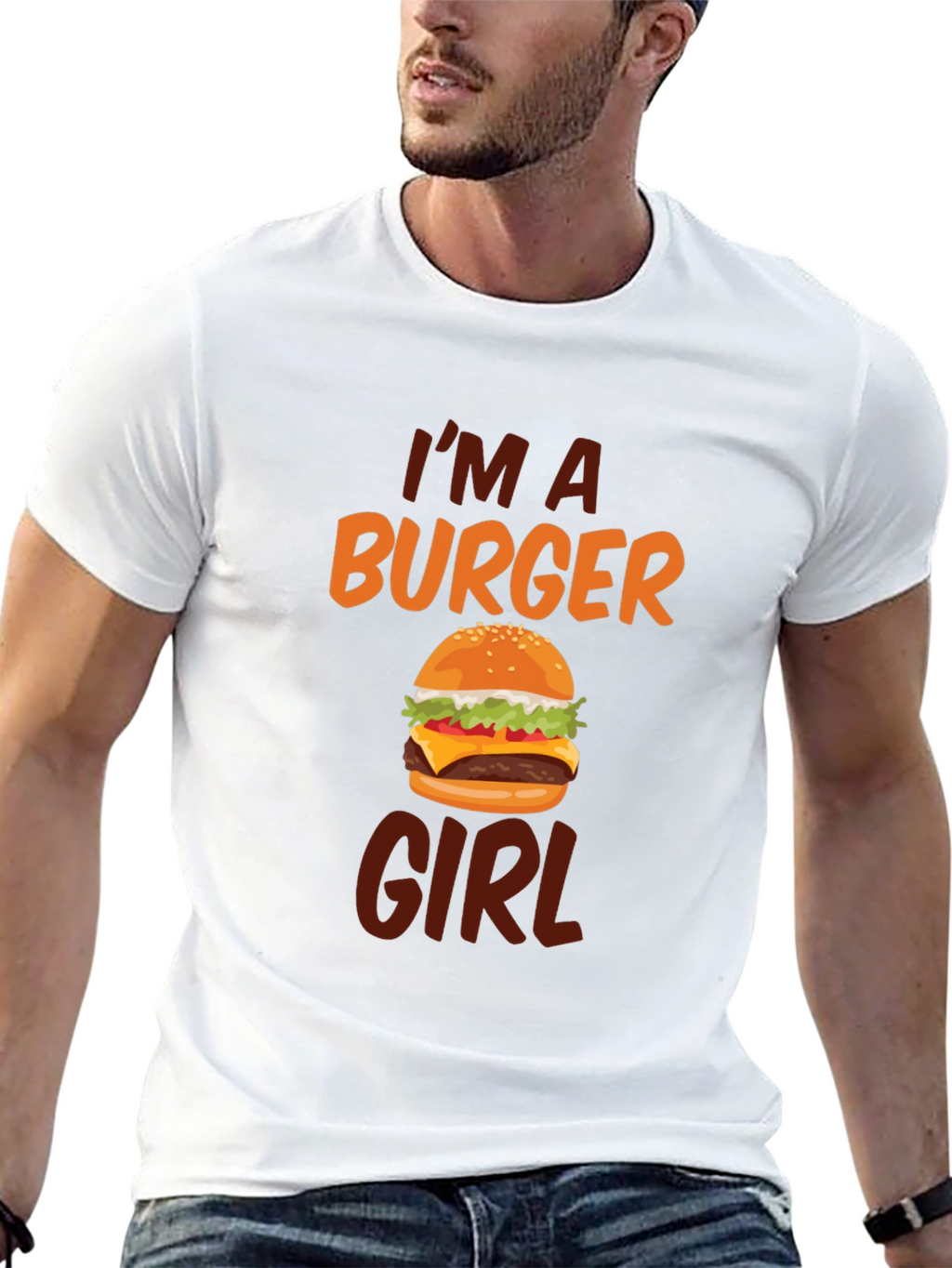 Im A Burger Girl Black T-Shirt