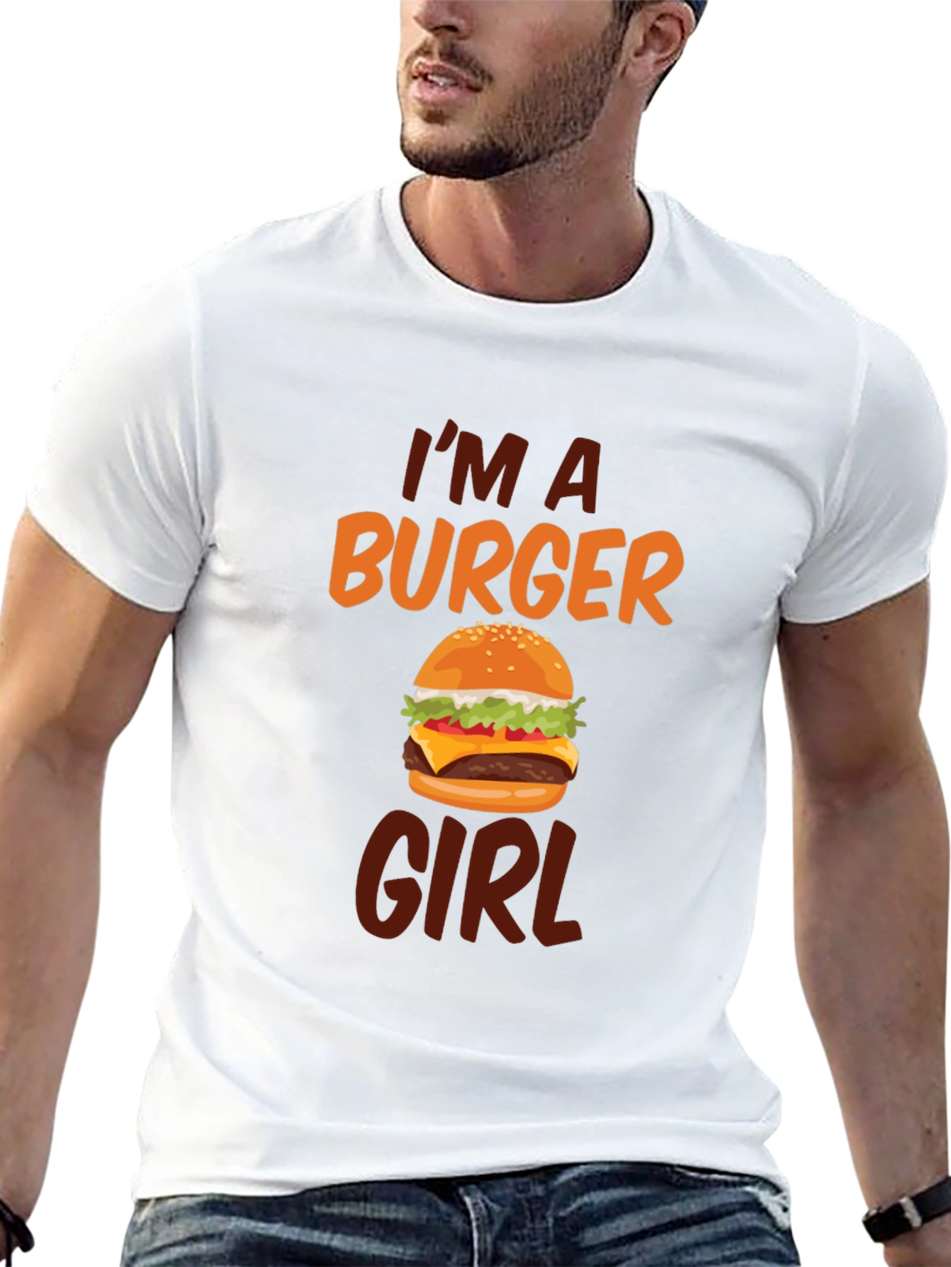 Im A Burger Girl Black T-Shirt