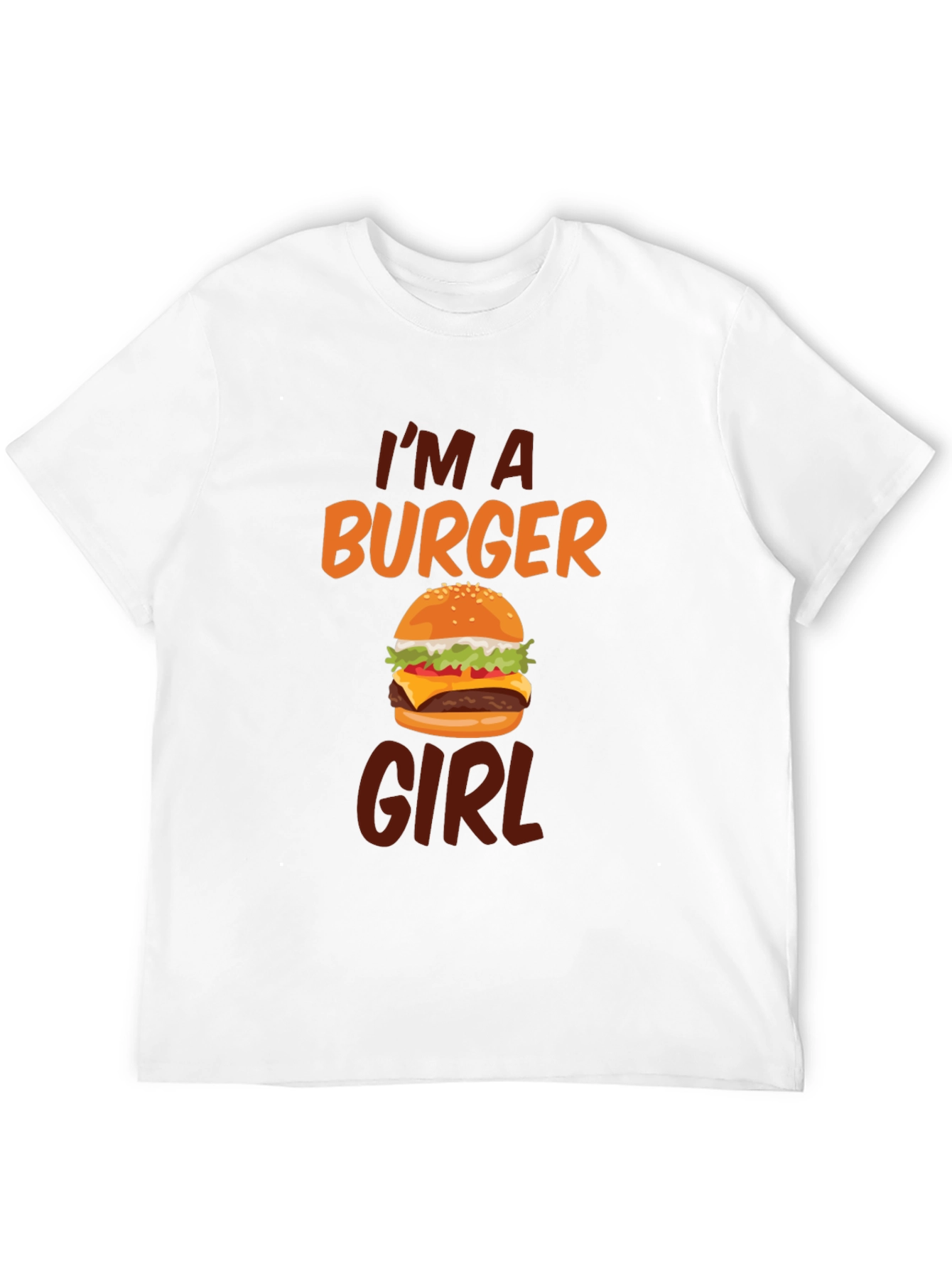 Im A Burger Girl Black T-Shirt