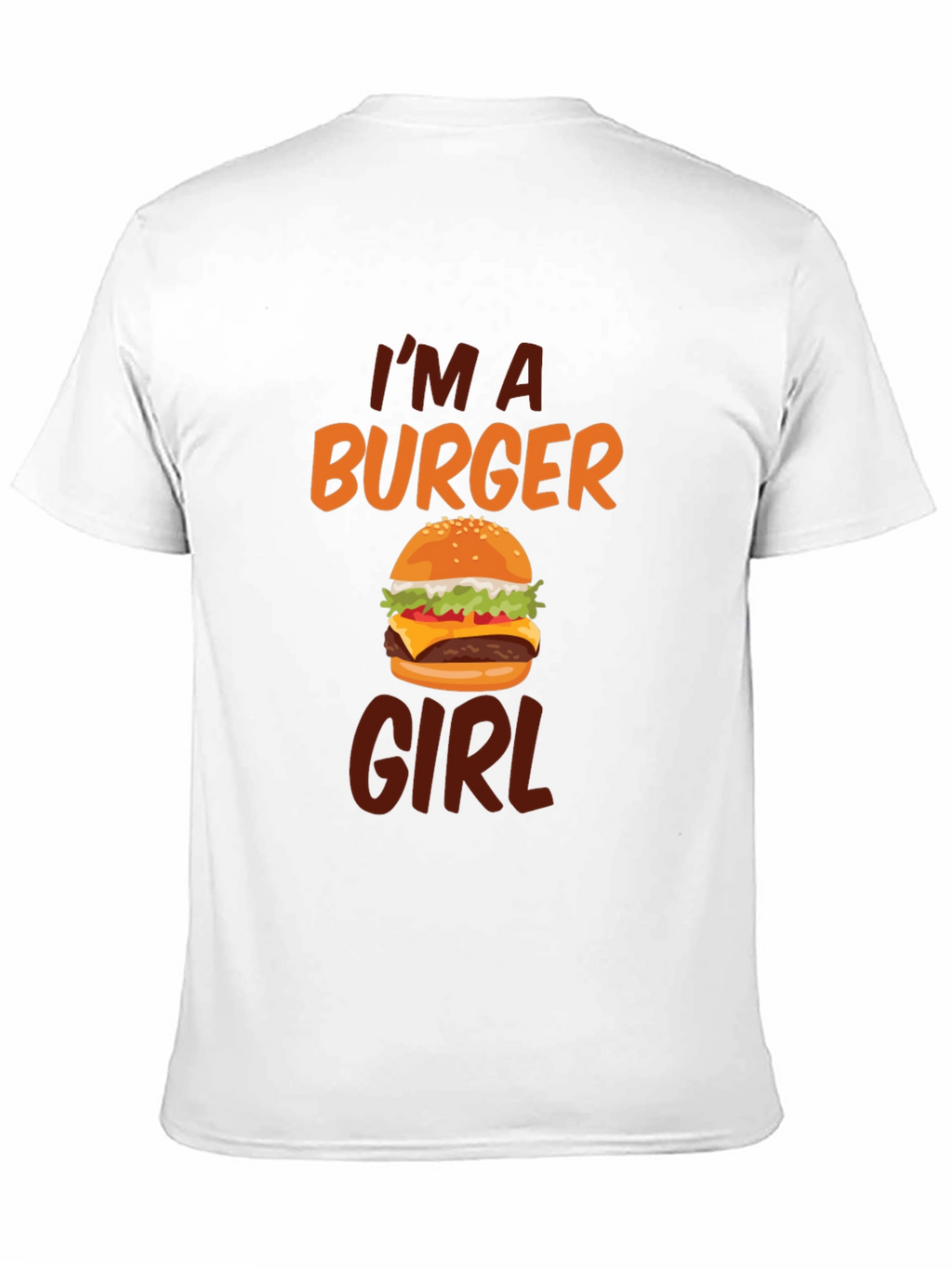 Im A Burger Girl Black T-Shirt