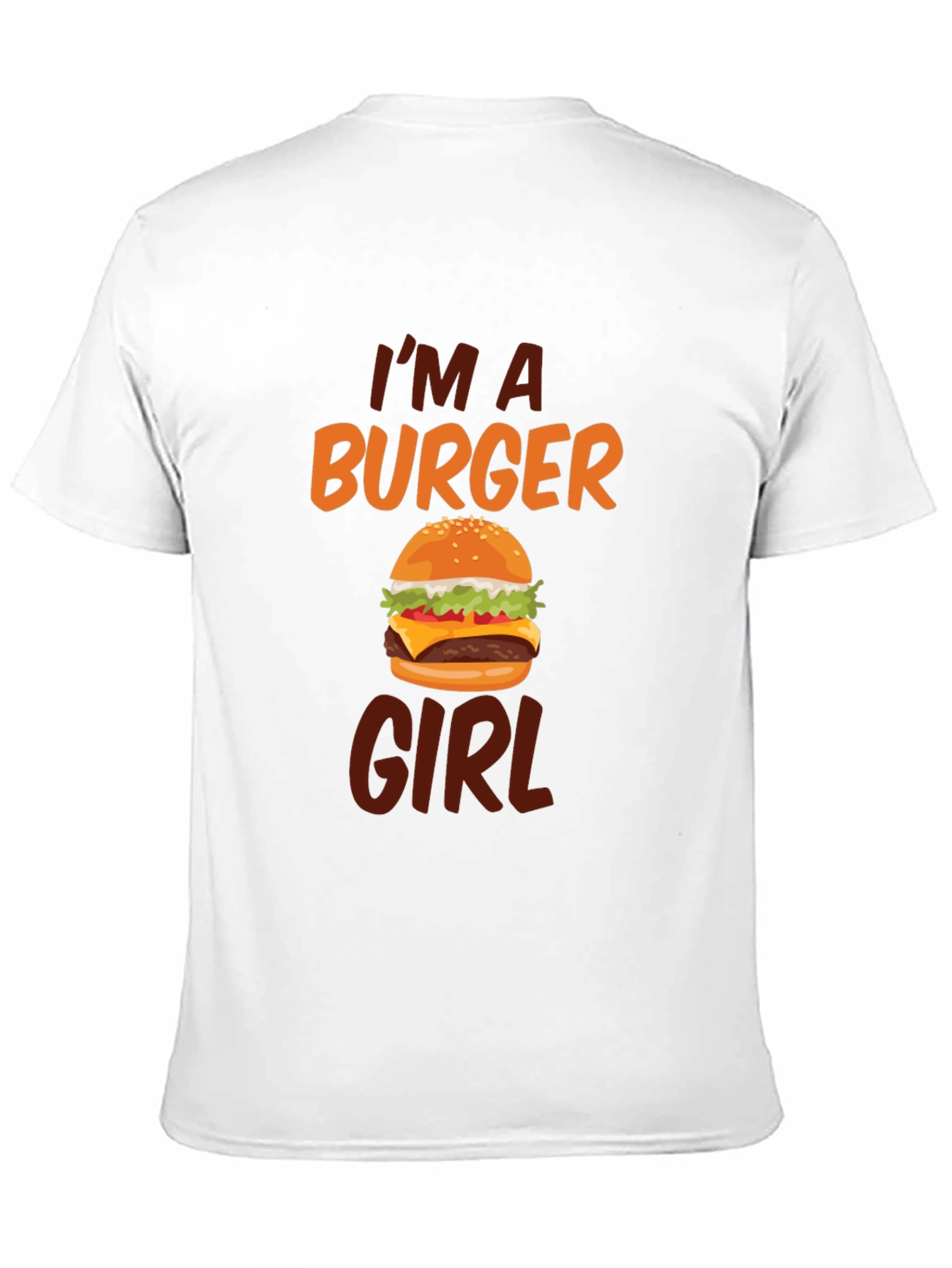 Im A Burger Girl Black T-Shirt