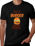 Im A Burger Girl Black T-Shirt