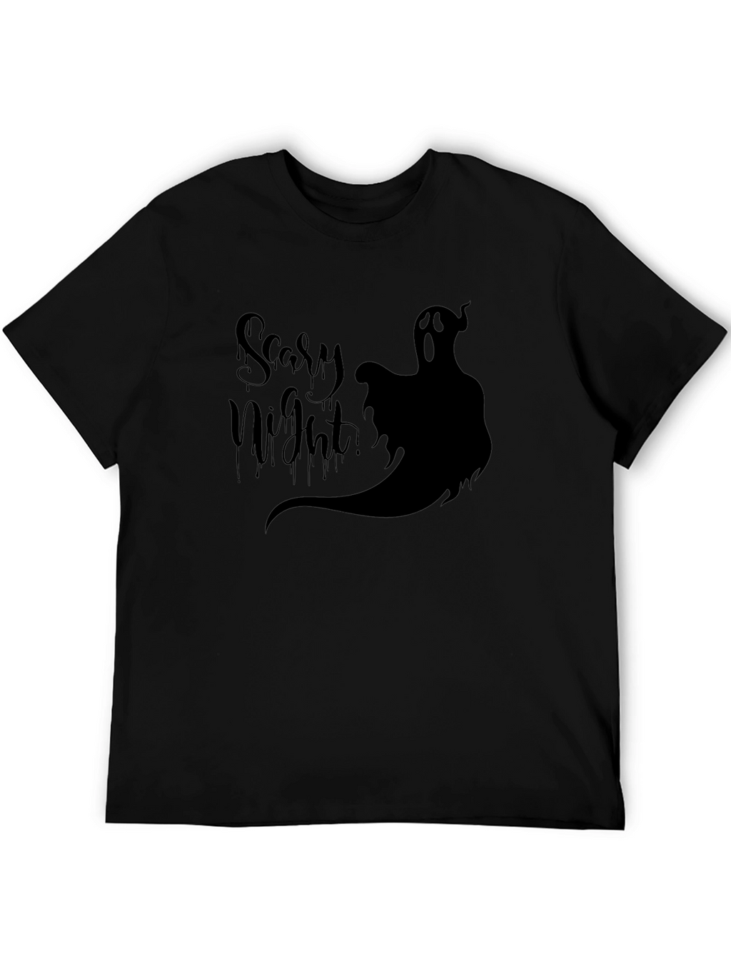 Scary Night Ghost Graphic Tee - Halloween T-Shirt