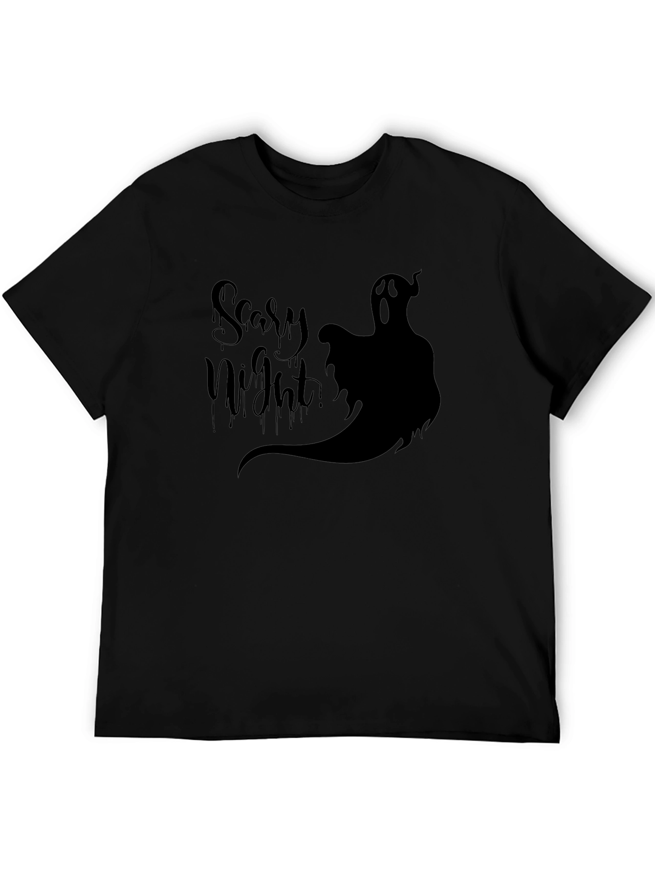 Scary Night Ghost Graphic Tee - Halloween T-Shirt