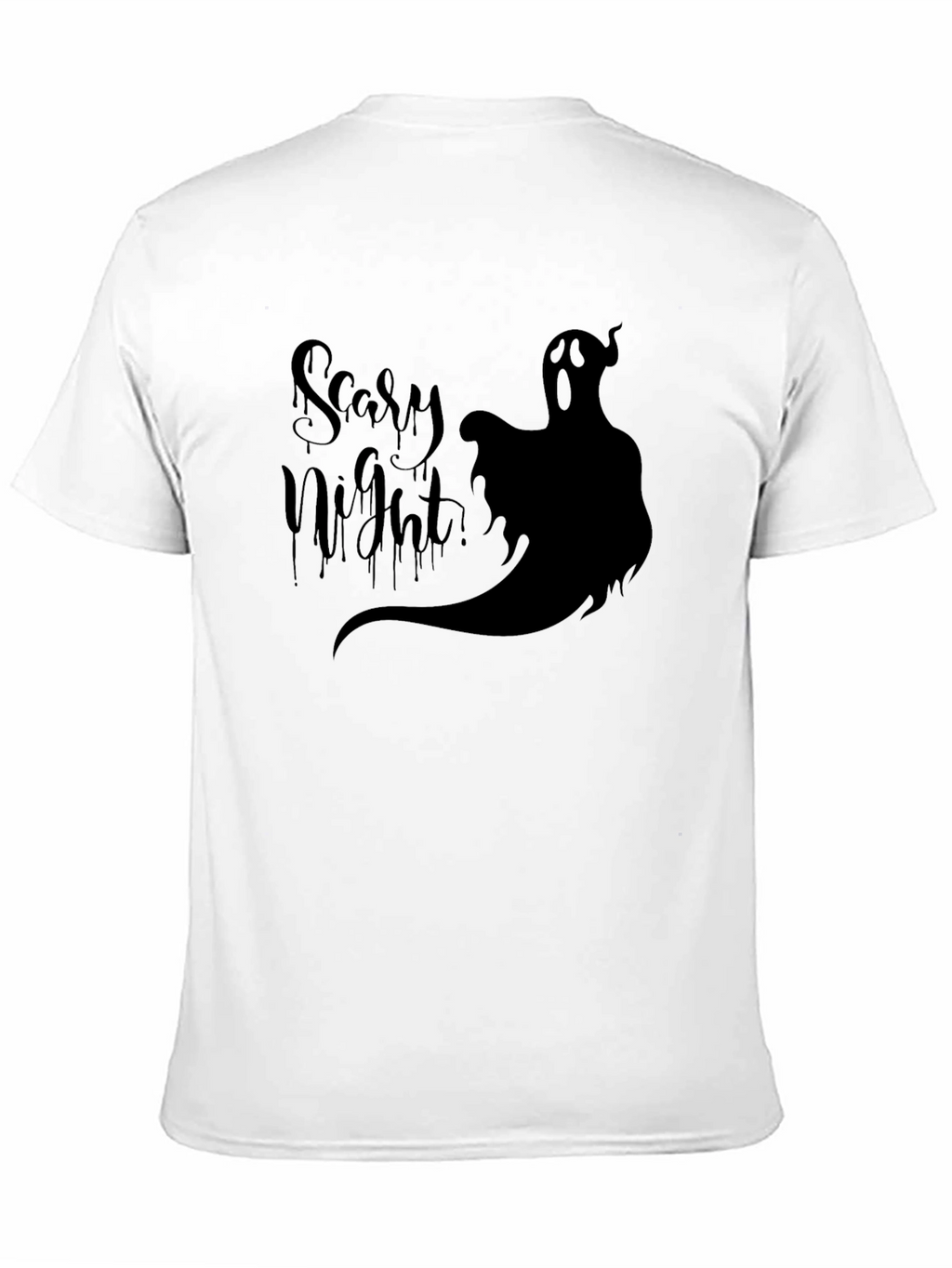 Scary Night Ghost Graphic Tee - Halloween T-Shirt