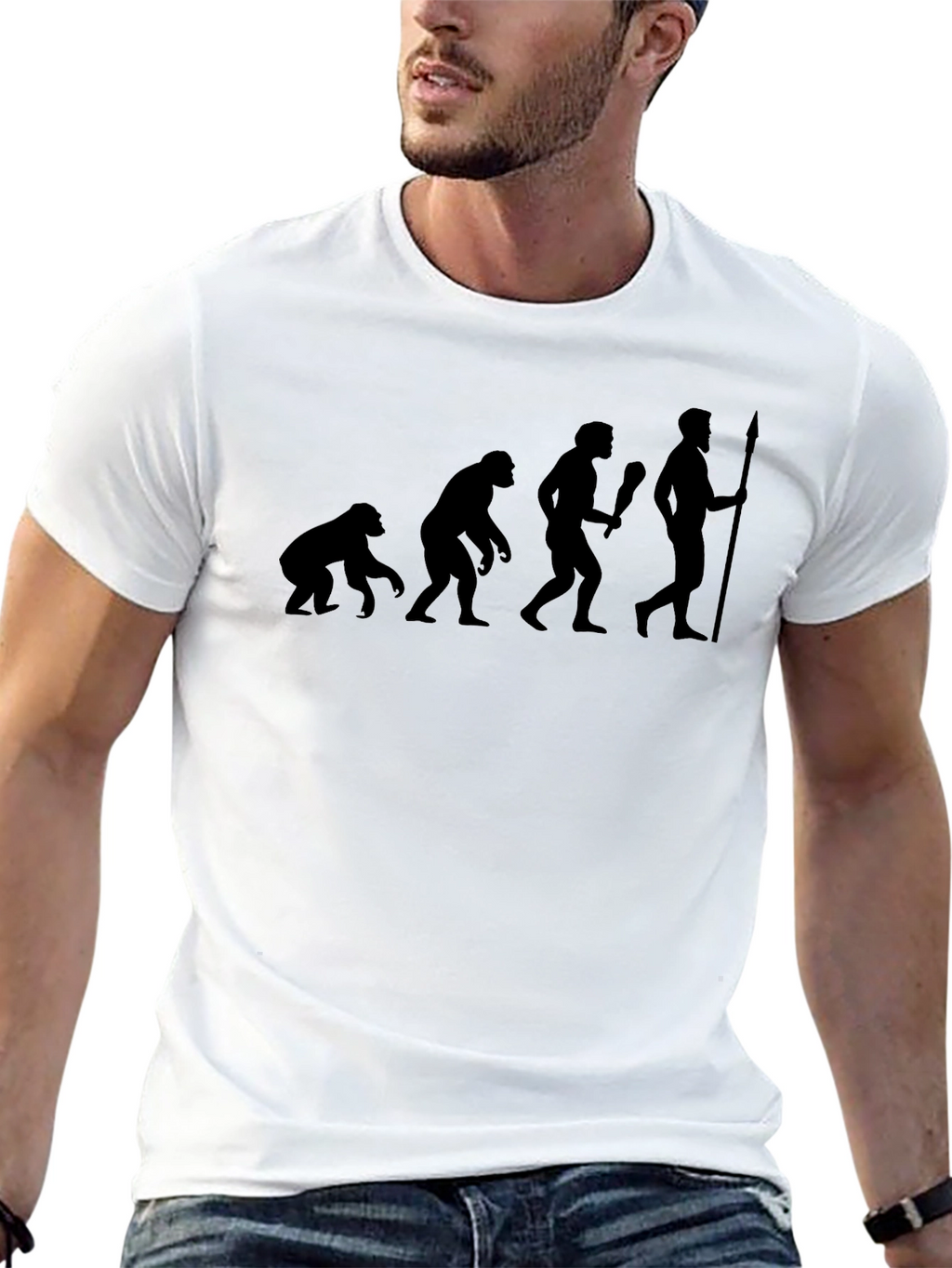 Evolution T-Shirt - Black Graphic Tee
