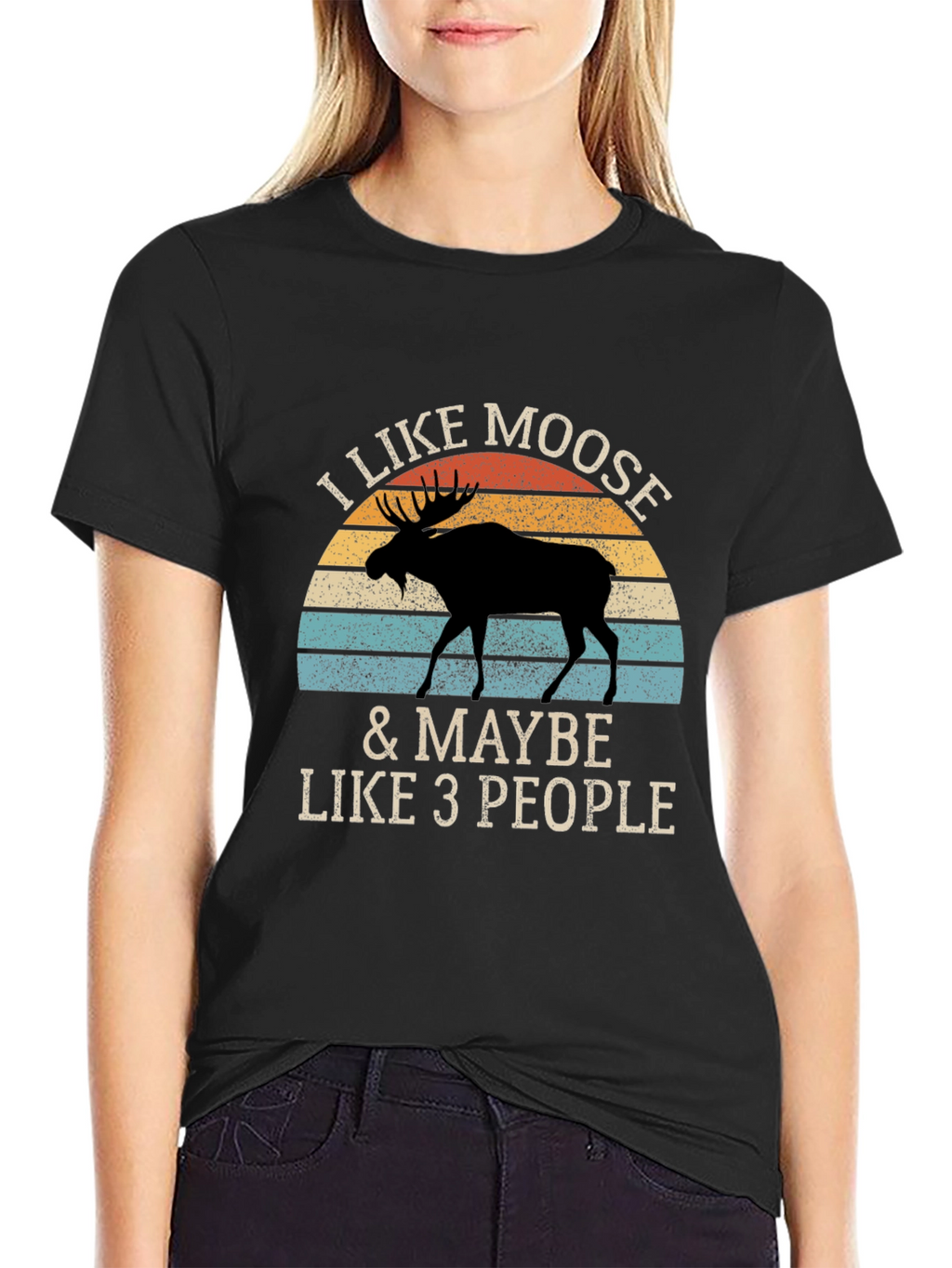 I Like Moose T-Shirt - Novelty Animal Graphic Tee