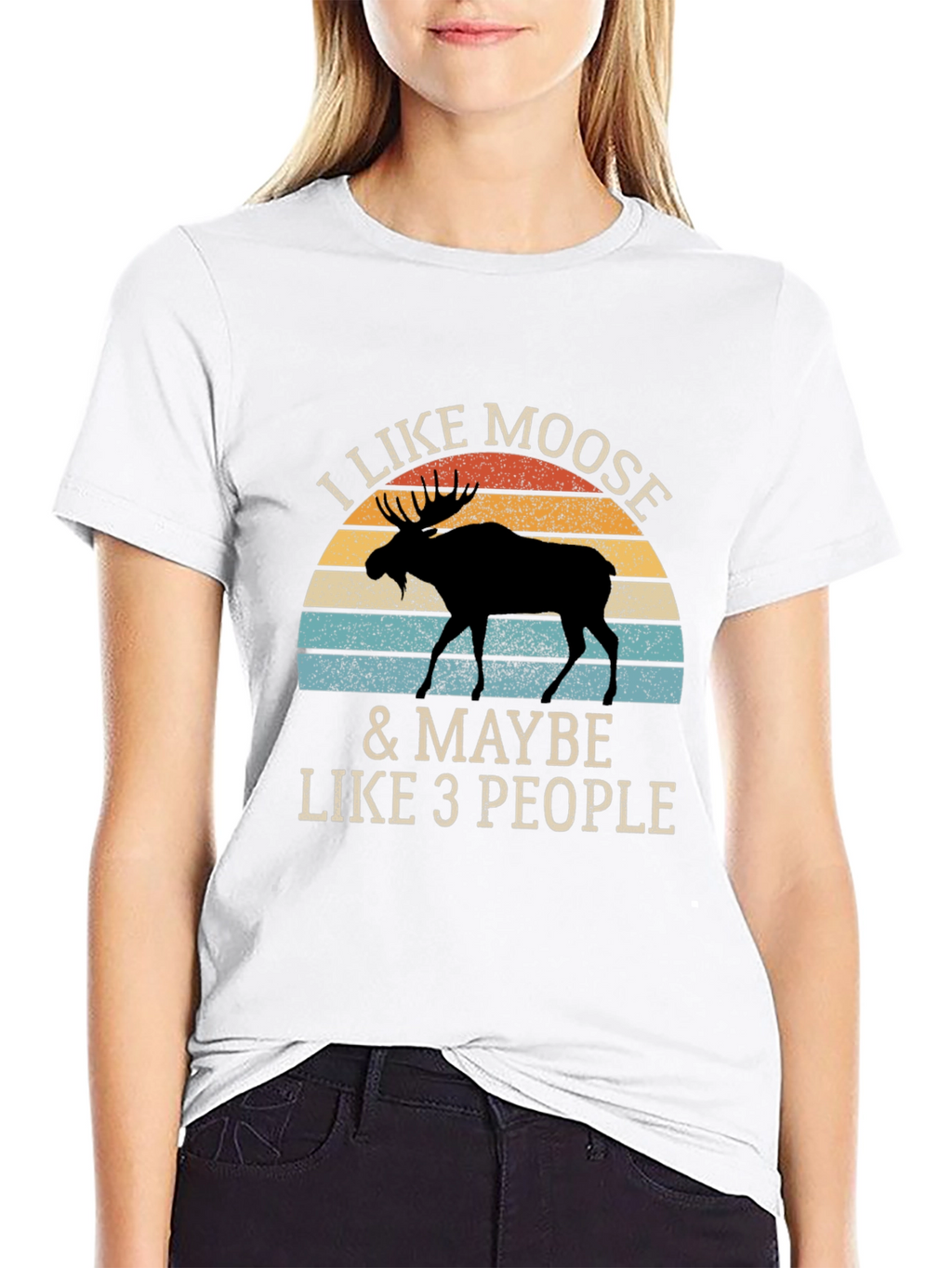 I Like Moose T-Shirt - Novelty Animal Graphic Tee
