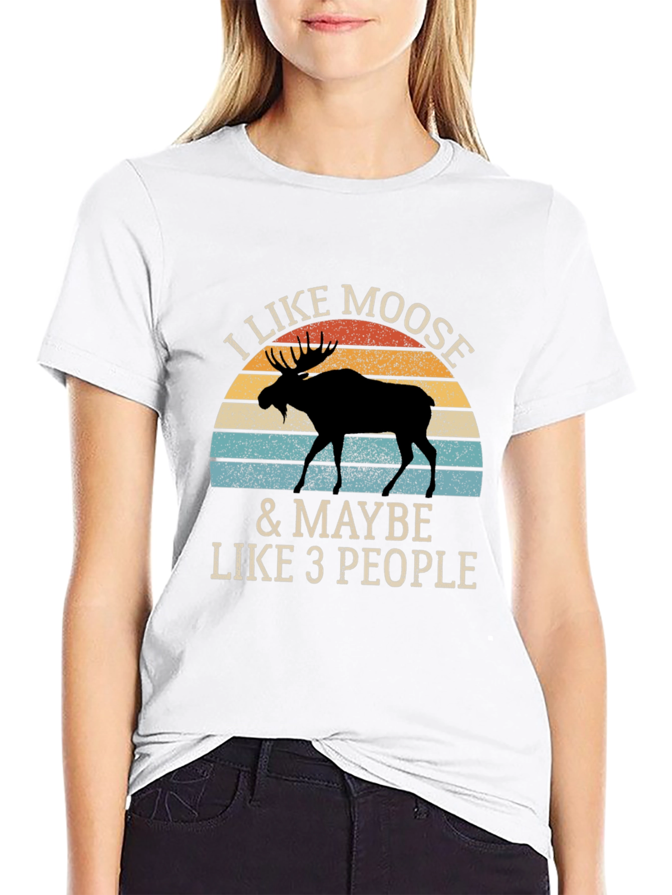 I Like Moose T-Shirt - Novelty Animal Graphic Tee