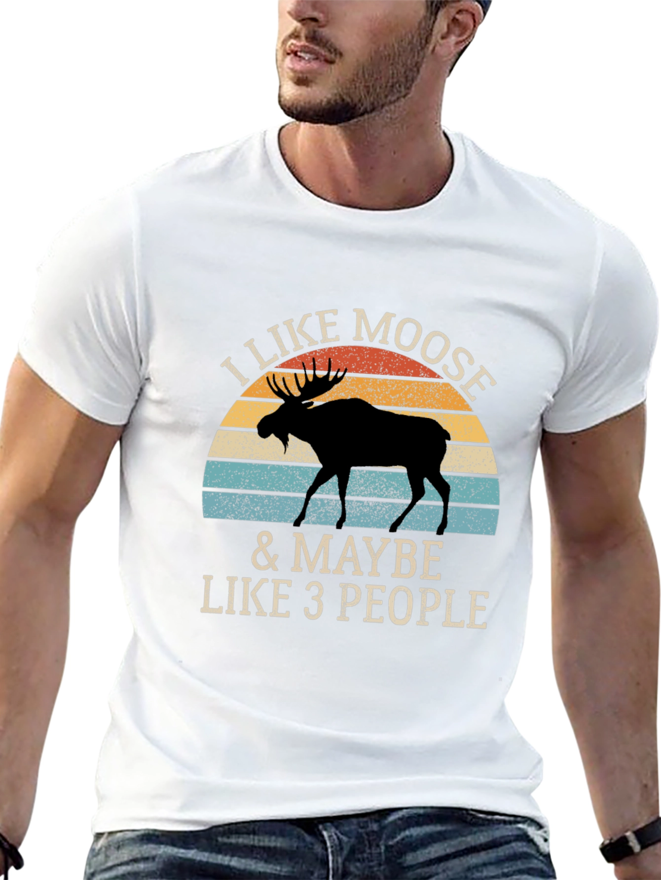 I Like Moose T-Shirt - Novelty Animal Graphic Tee