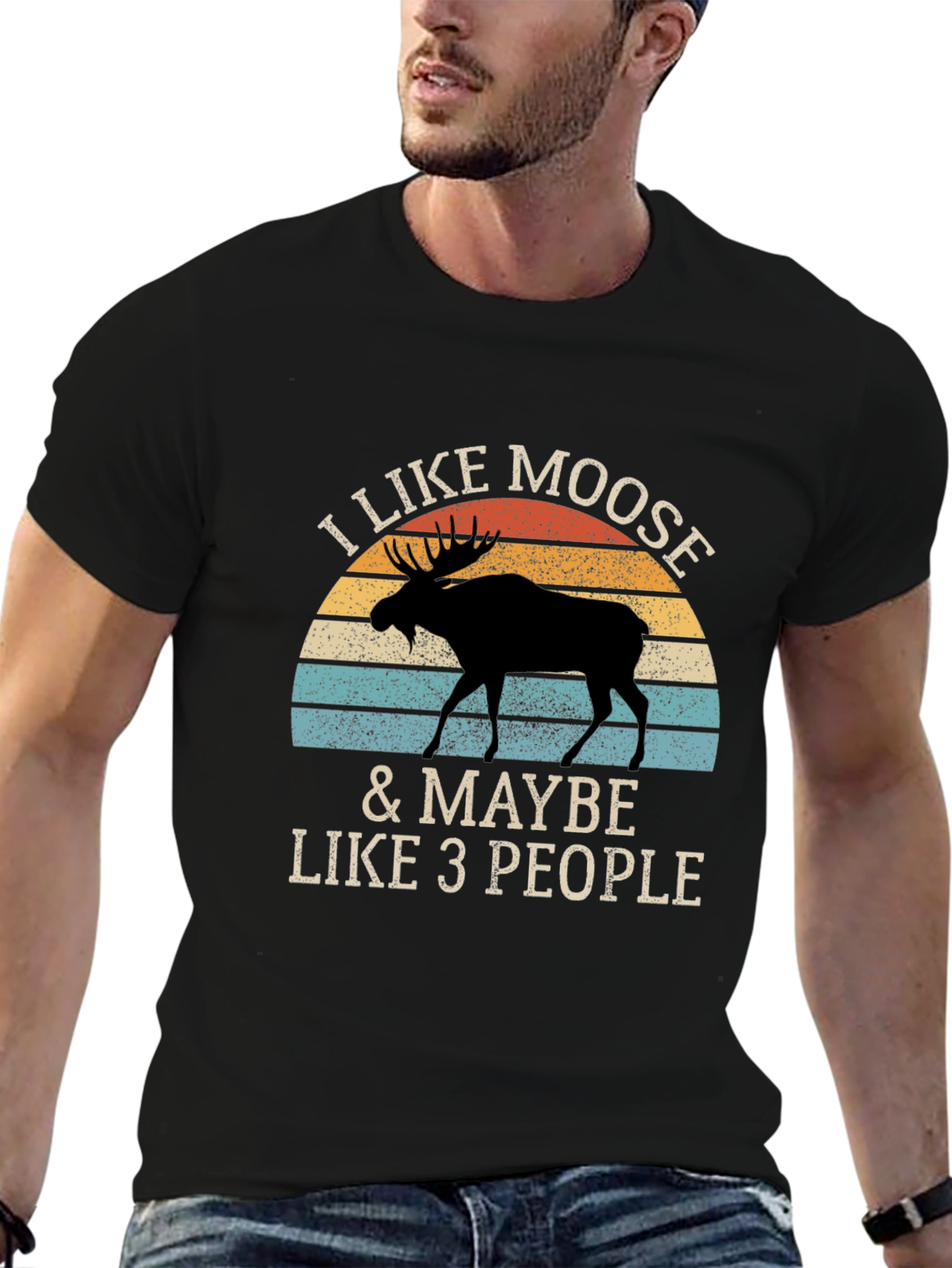 I Like Moose T-Shirt - Novelty Animal Graphic Tee
