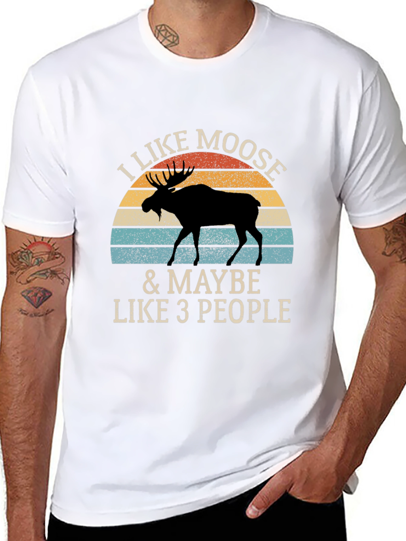 I Like Moose T-Shirt - Novelty Animal Graphic Tee