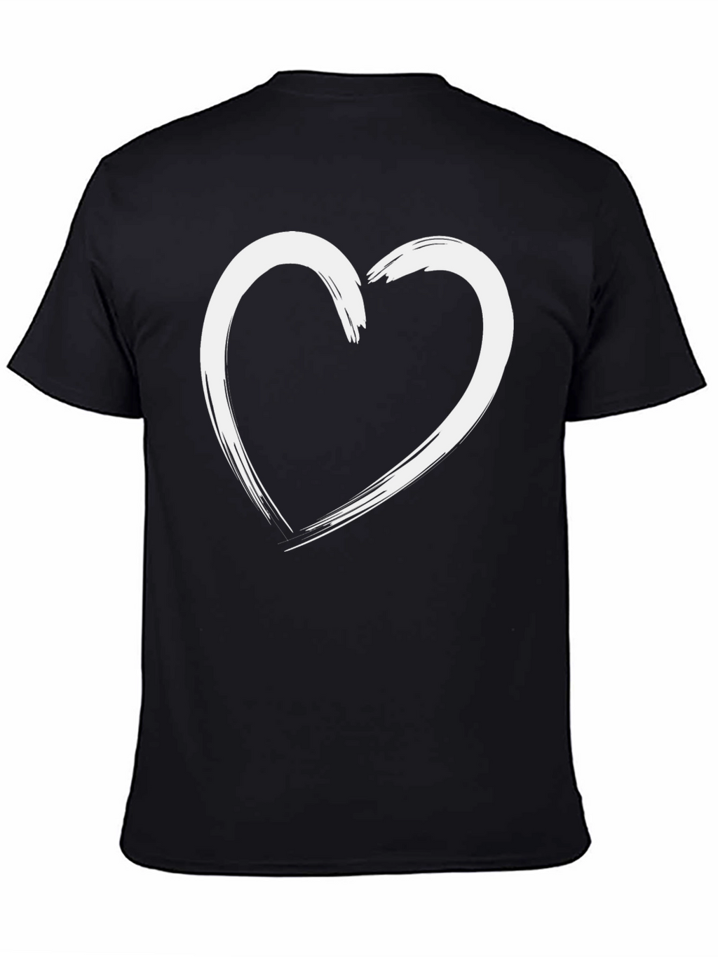 Heart Graphic Black T-Shirt
