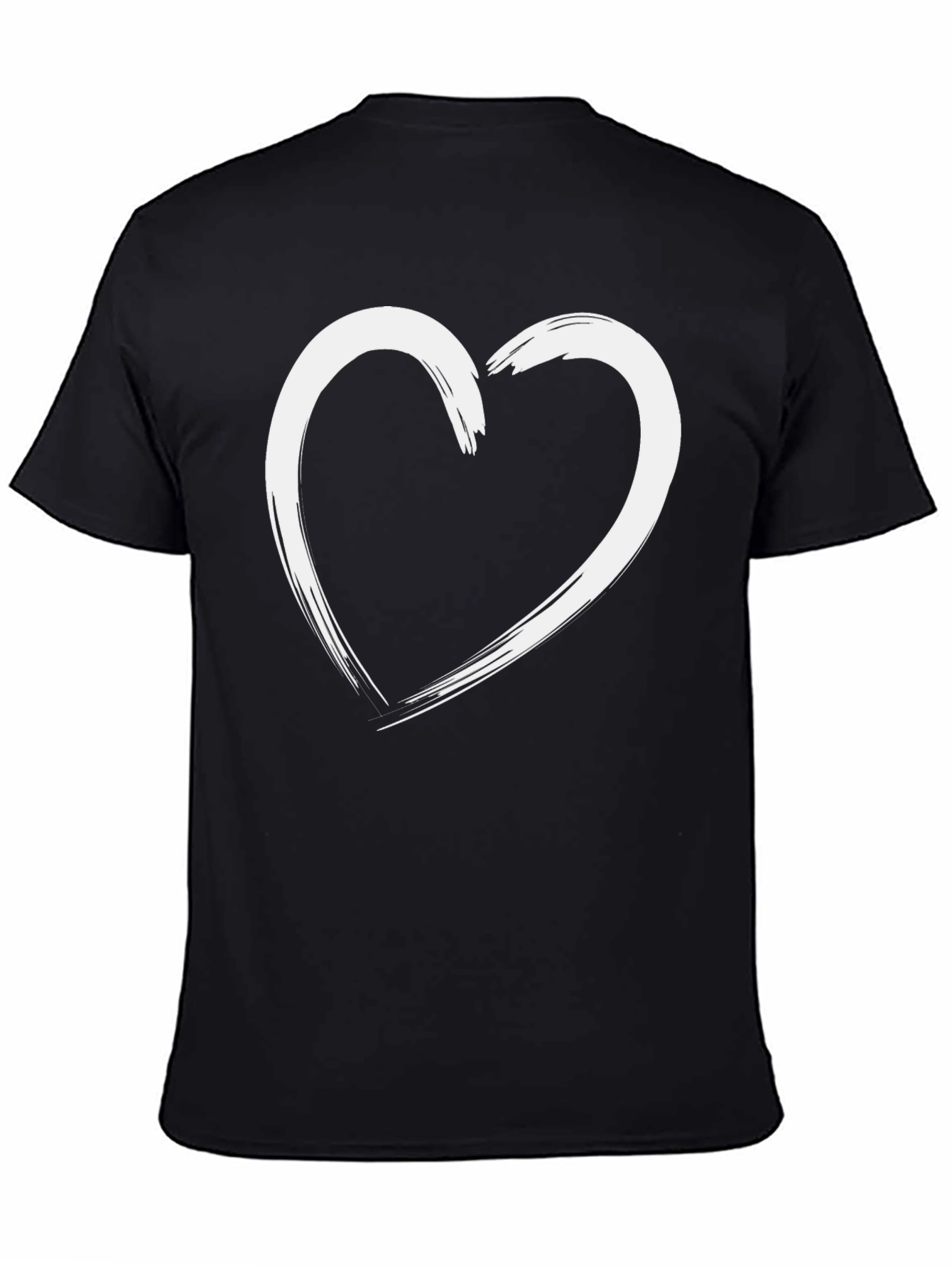 Heart Graphic Black T-Shirt