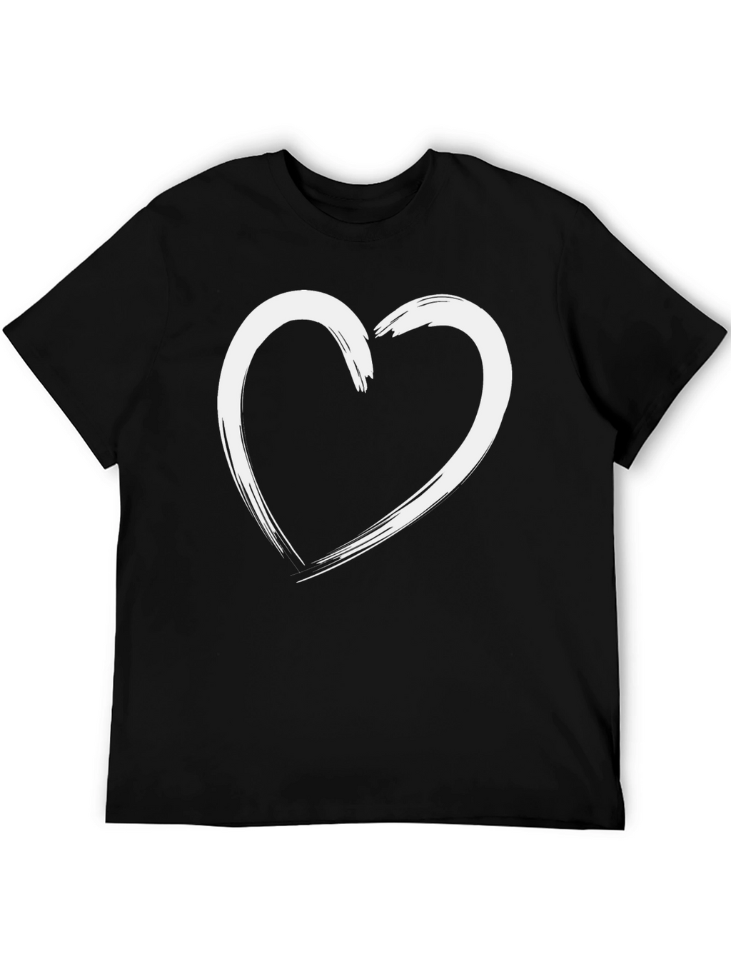 Heart Graphic Black T-Shirt