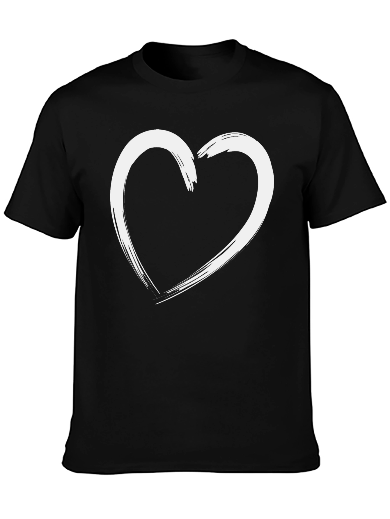 Heart Graphic Black T-Shirt