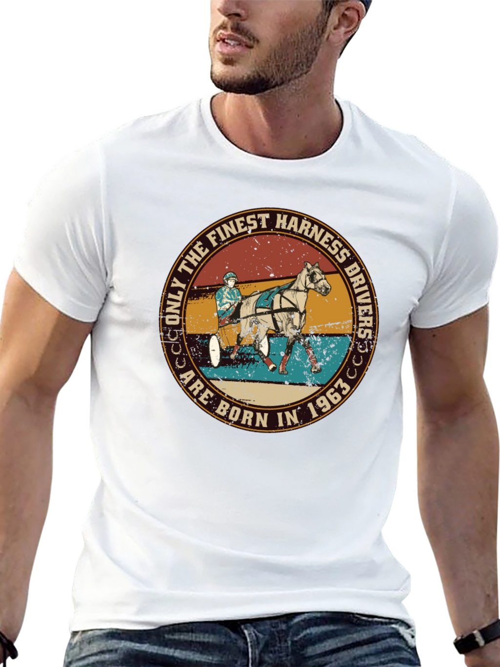 Finest Harness Drivers T-Shirt - Born in 1963