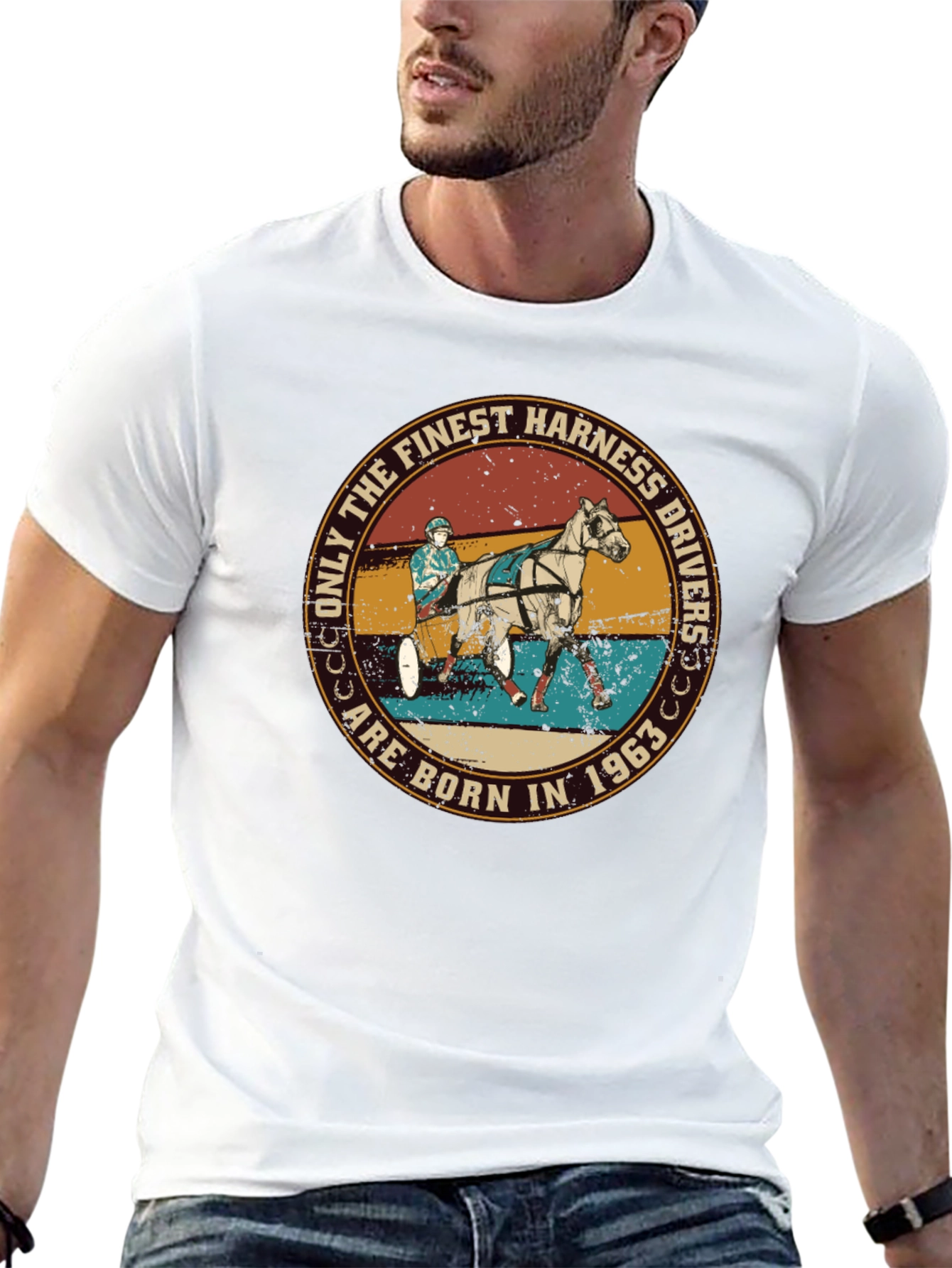 Finest Harness Drivers T-Shirt - Born in 1963