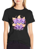 Three-Headed Cerberus Cat T-Shirt