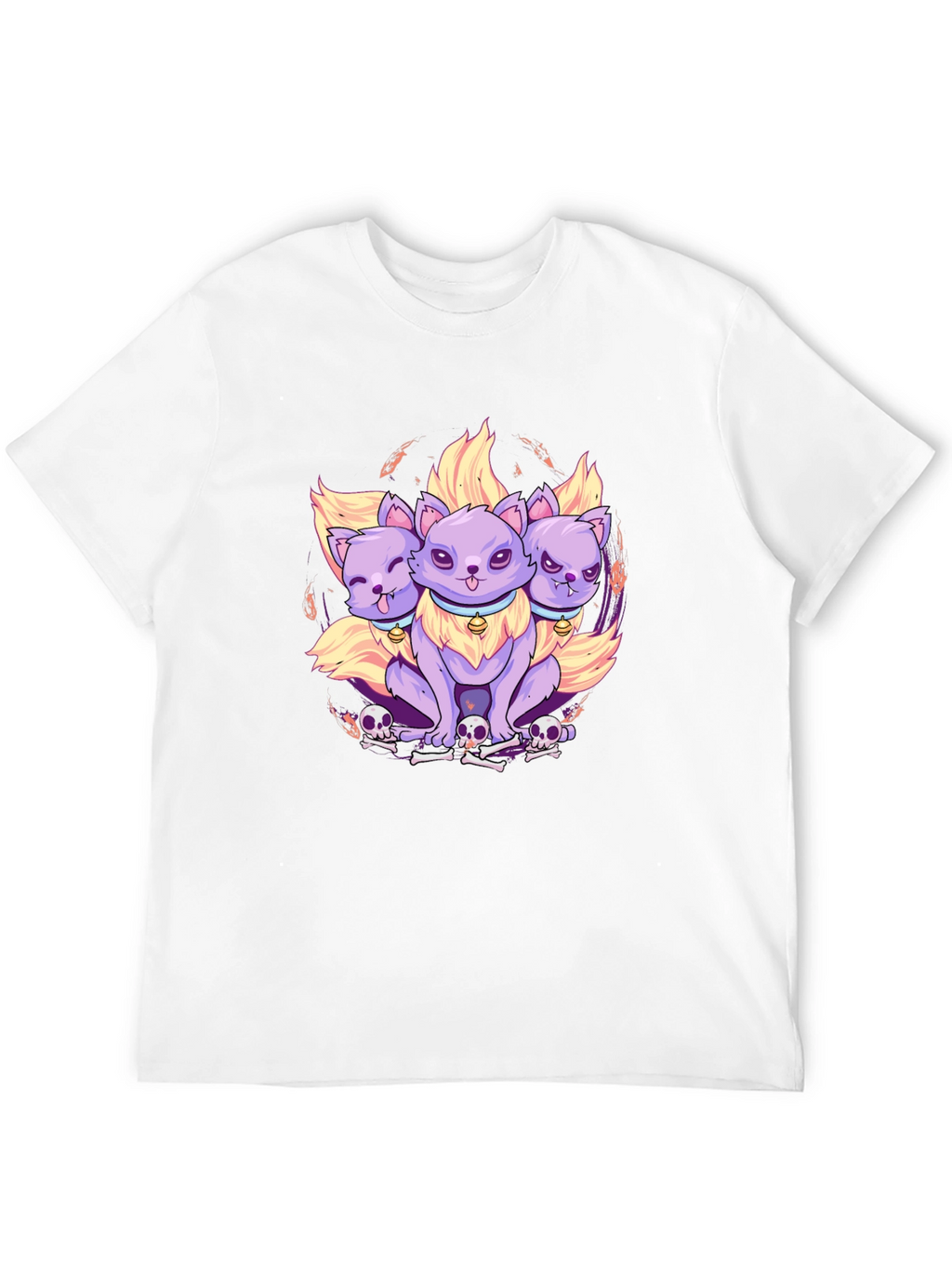 Three-Headed Cerberus Cat T-Shirt
