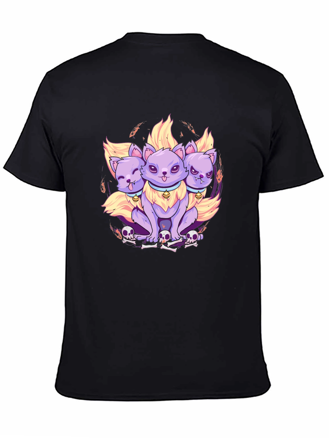 Three-Headed Cerberus Cat T-Shirt