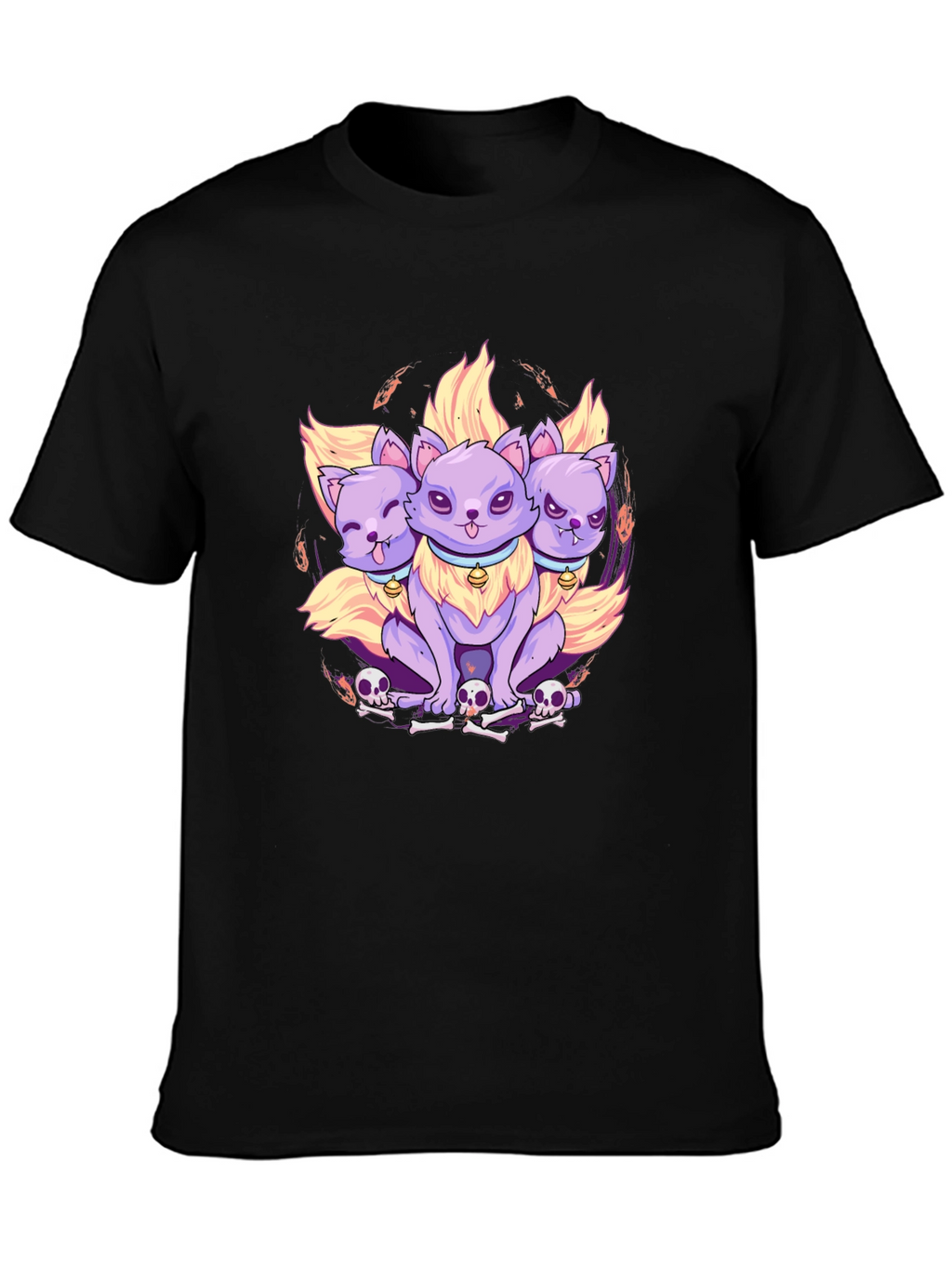 Three-Headed Cerberus Cat T-Shirt